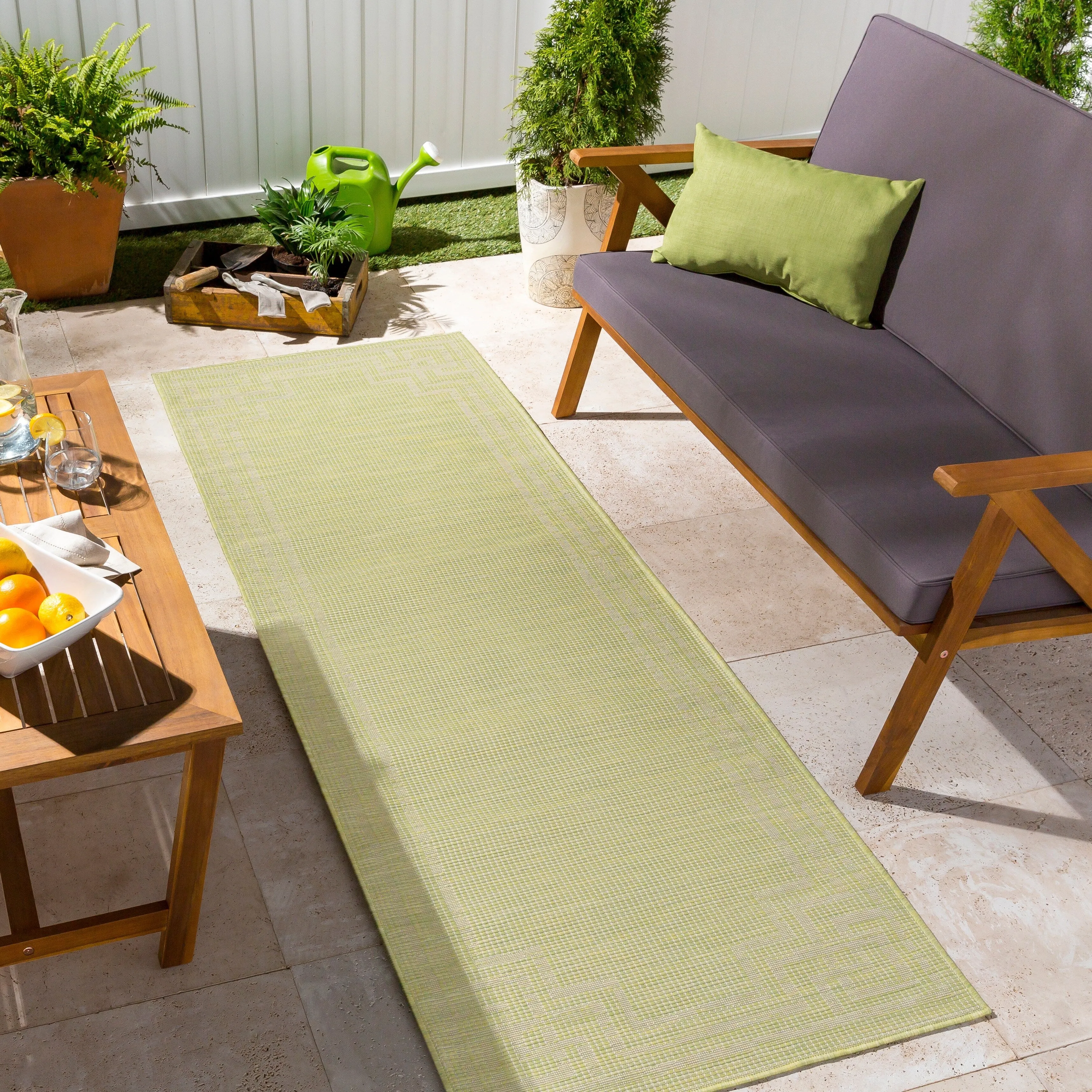 Livabliss Esana Traditional Border Outdoor Area Rug