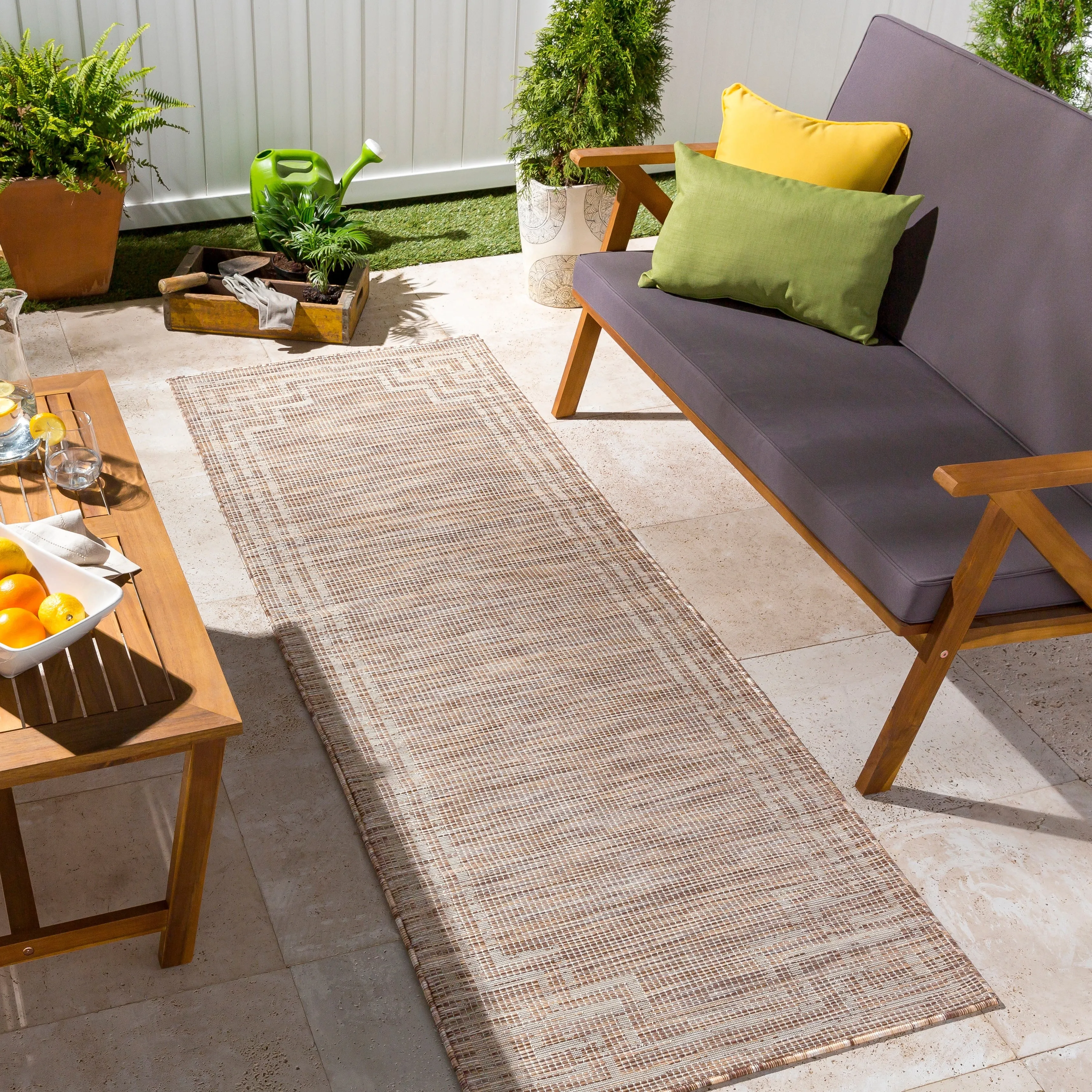 Livabliss Esana Traditional Border Outdoor Area Rug
