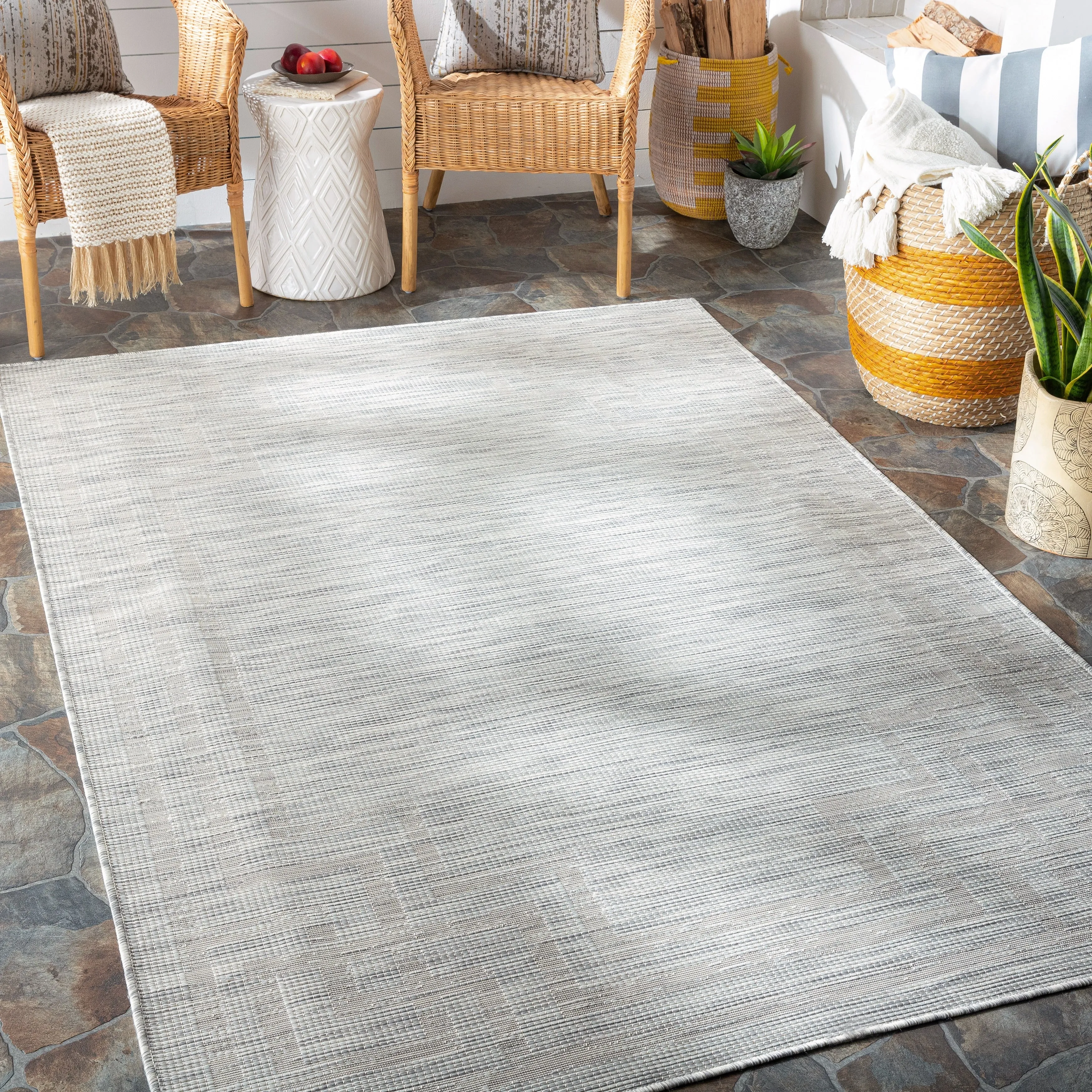 Livabliss Esana Traditional Border Outdoor Area Rug