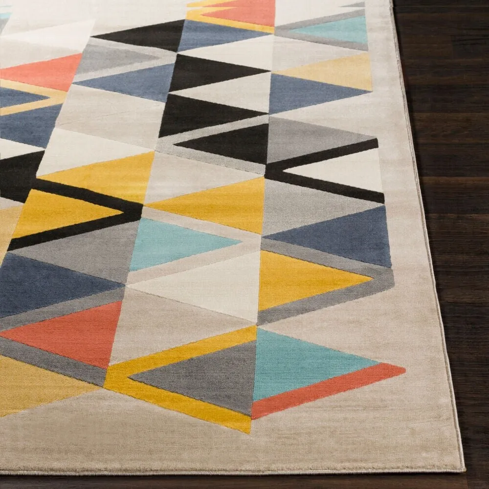Livabliss Everleigh Mid-Century Geometric Area Rug