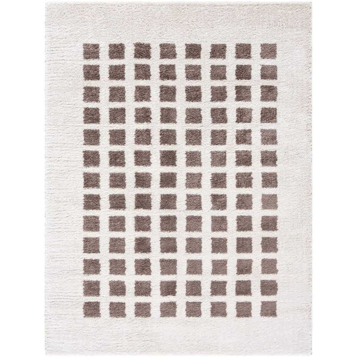 Livabliss Fossay Shag Modern & Contemporary Checkered Washable Area Rug