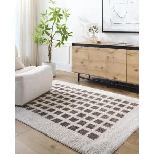 Livabliss Fossay Shag Modern & Contemporary Checkered Washable Area Rug