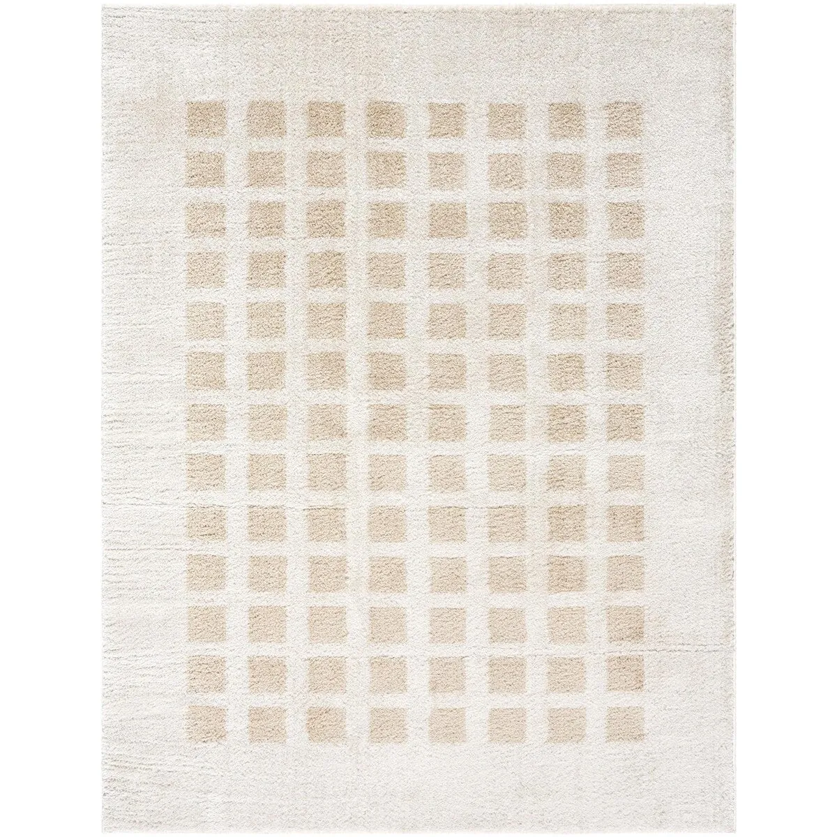 Livabliss Fossay Shag Modern & Contemporary Checkered Washable Area Rug