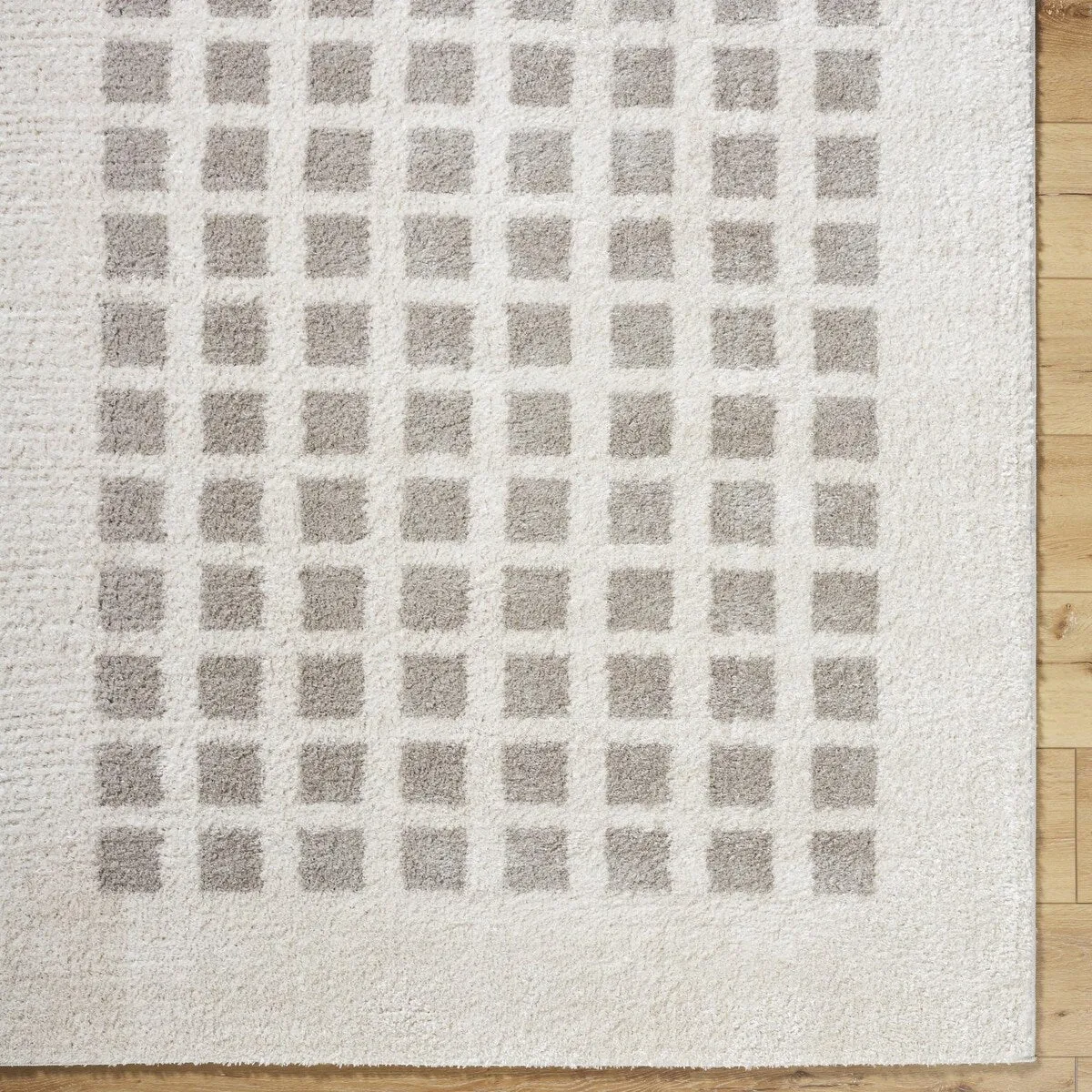 Livabliss Fossay Shag Modern & Contemporary Checkered Washable Area Rug