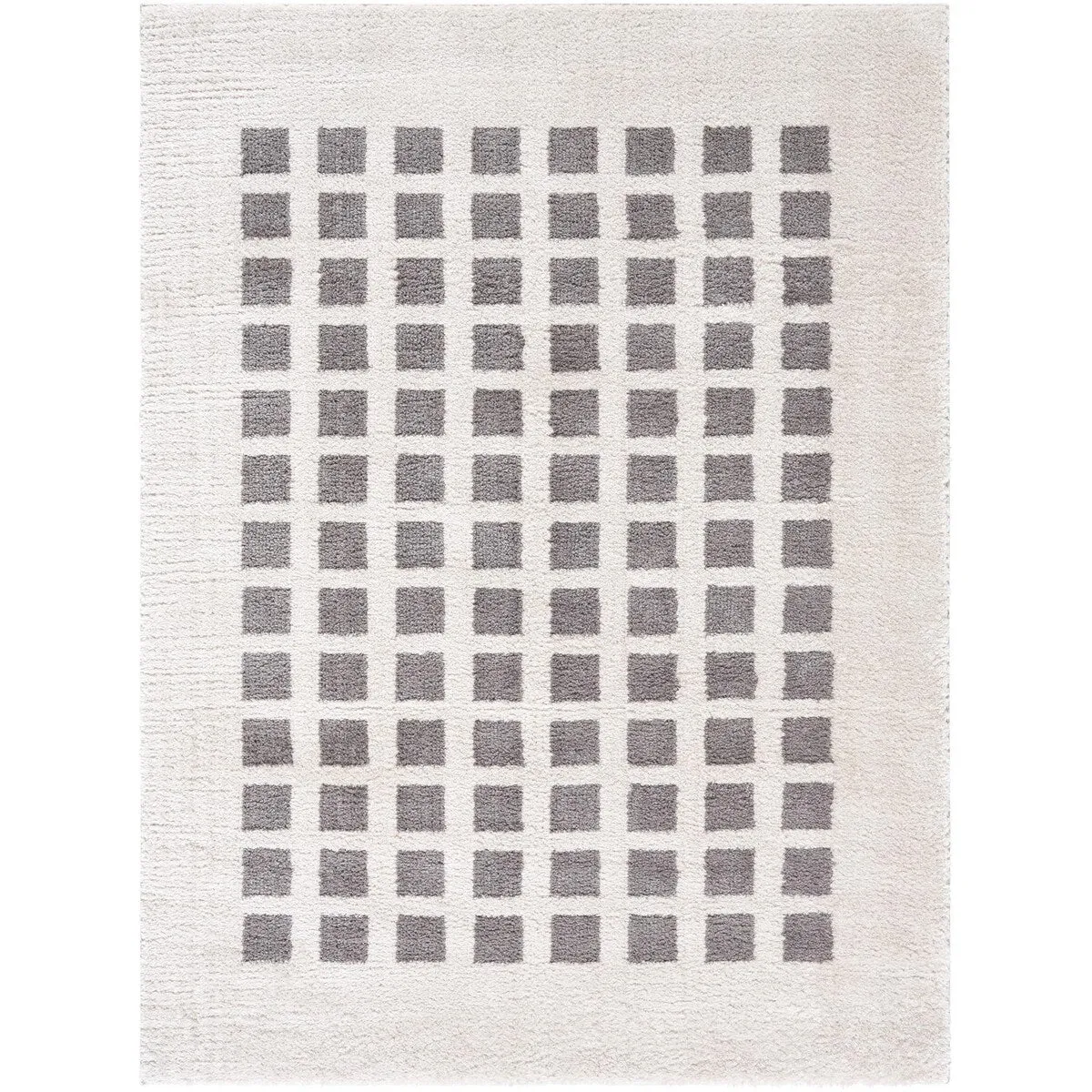 Livabliss Fossay Shag Modern & Contemporary Checkered Washable Area Rug