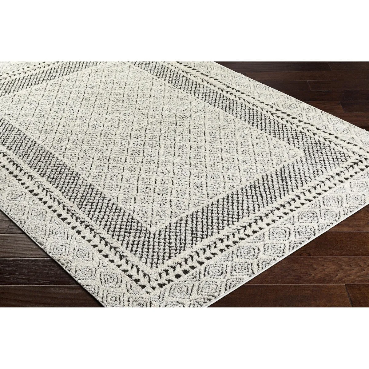Livabliss Freud Bohemian Bordered Area Rug