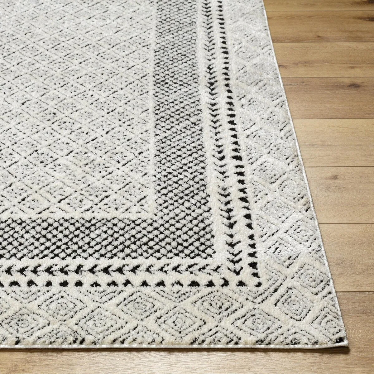Livabliss Freud Bohemian Bordered Area Rug