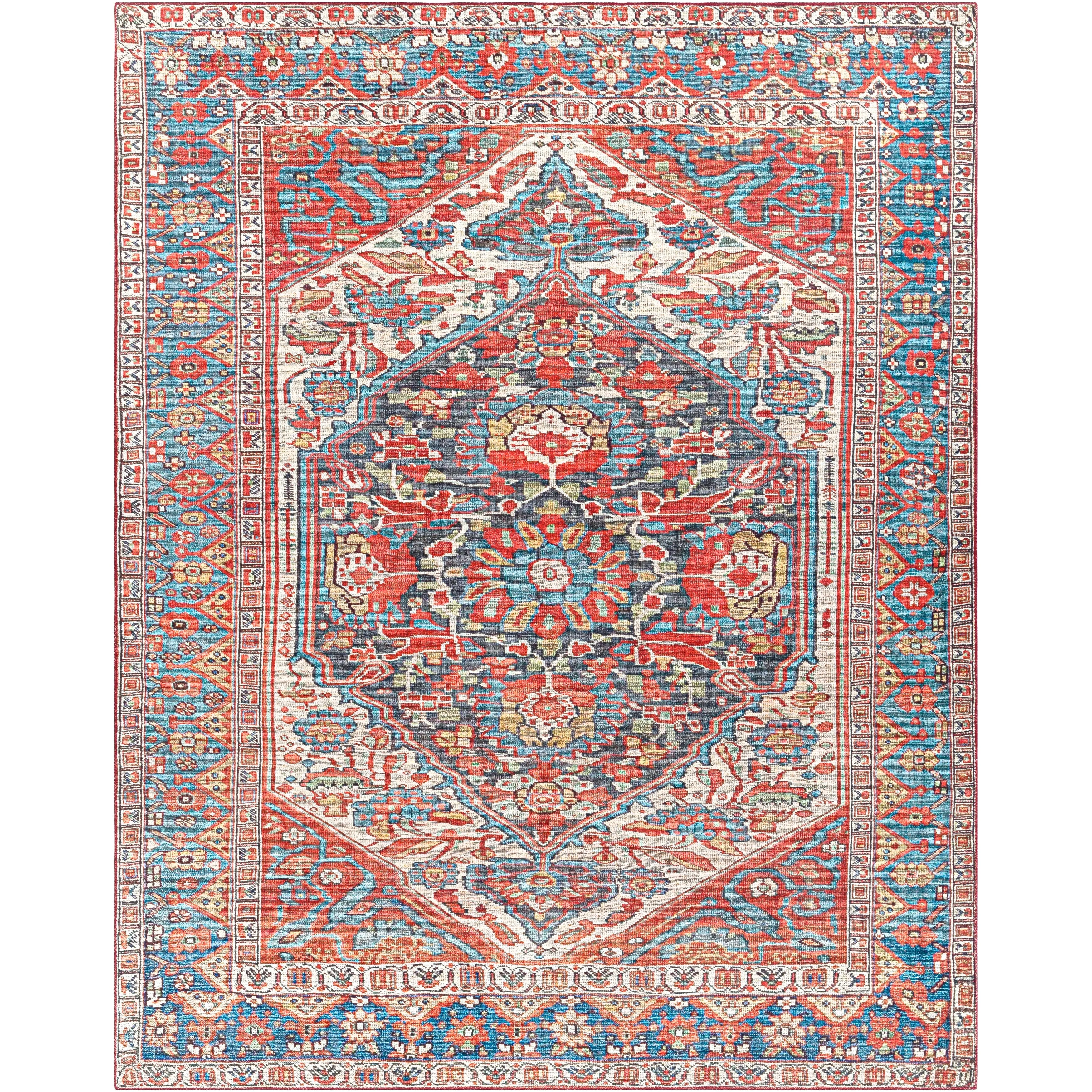 Livabliss Garritt Vintage Medallion Area Rug