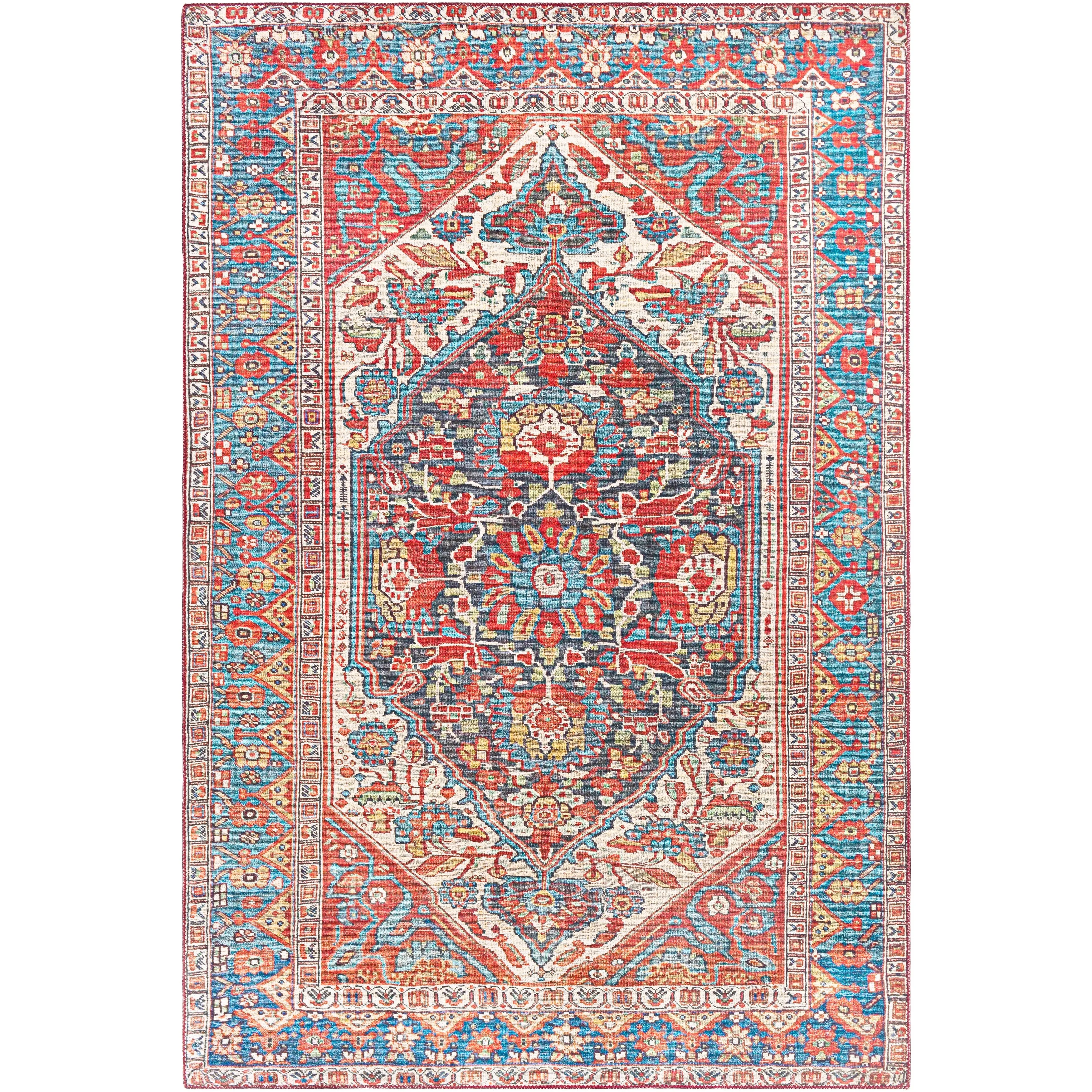 Livabliss Garritt Vintage Medallion Area Rug