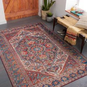 Livabliss Garritt Vintage Medallion Area Rug