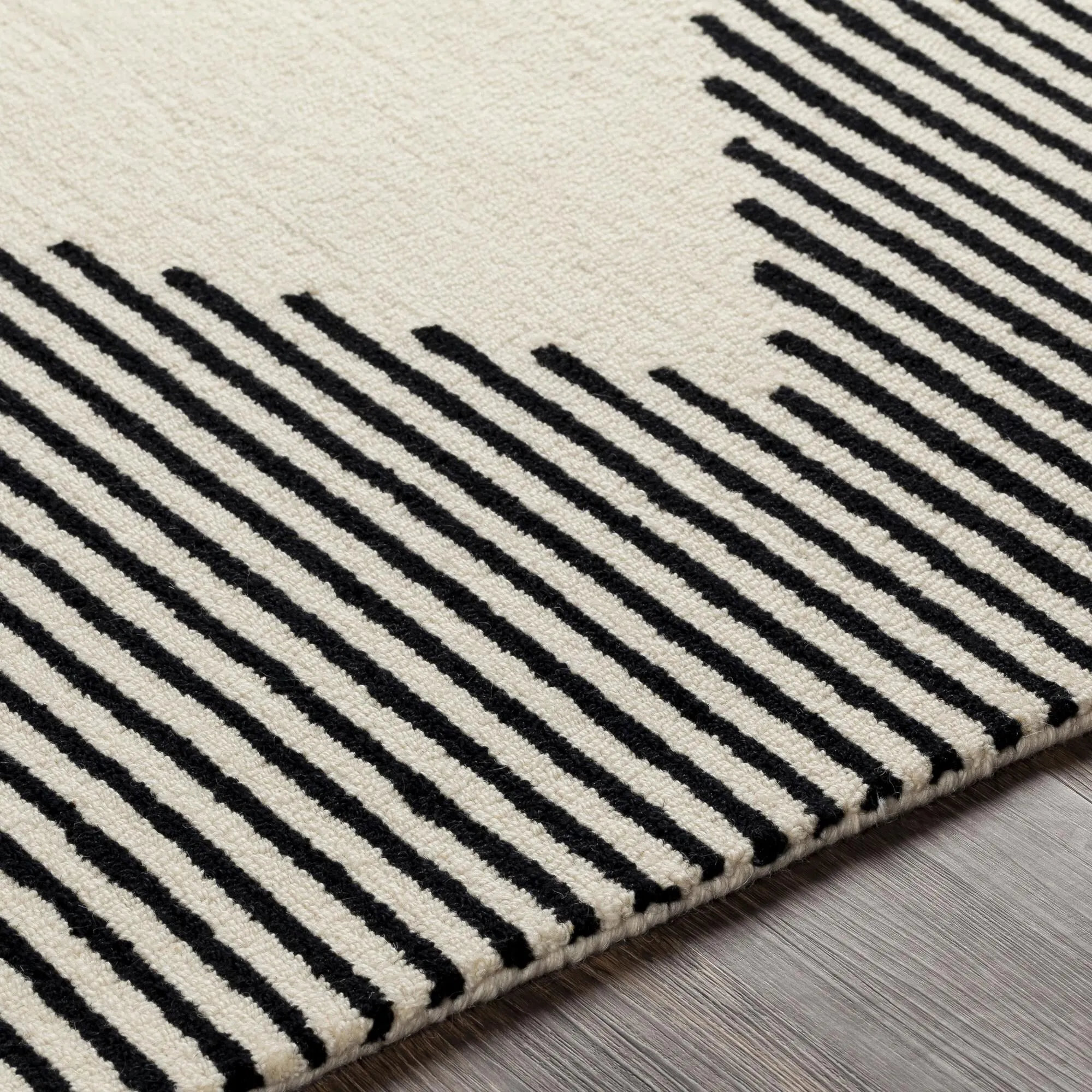 Livabliss Granada Minimalist Diamond Hand Tufted Area Rug