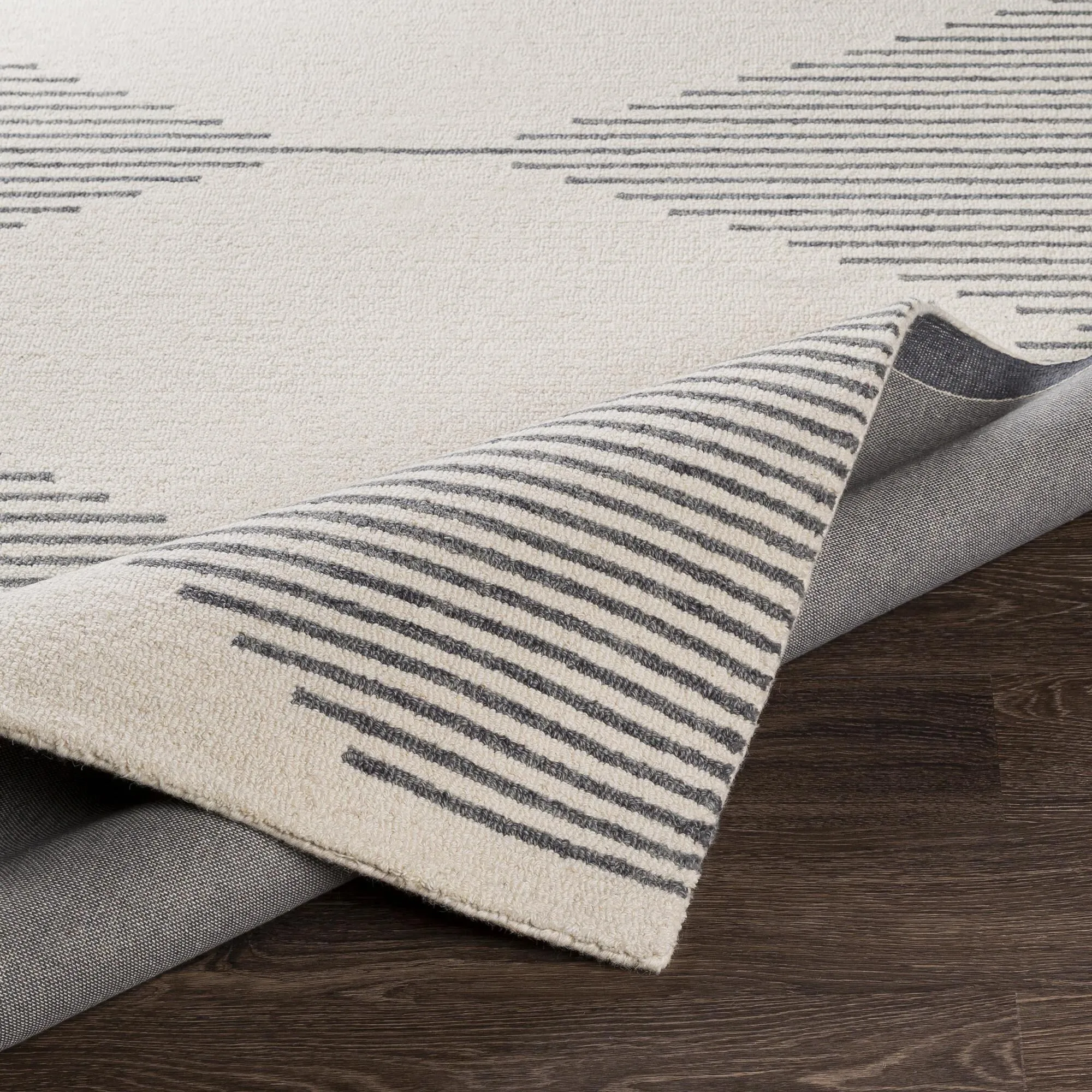 Livabliss Granada Minimalist Diamond Hand Tufted Area Rug