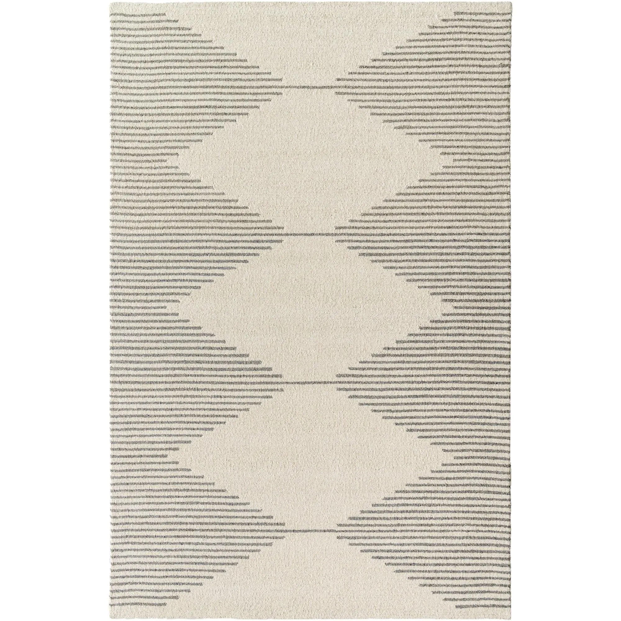 Livabliss Granada Minimalist Diamond Hand Tufted Area Rug