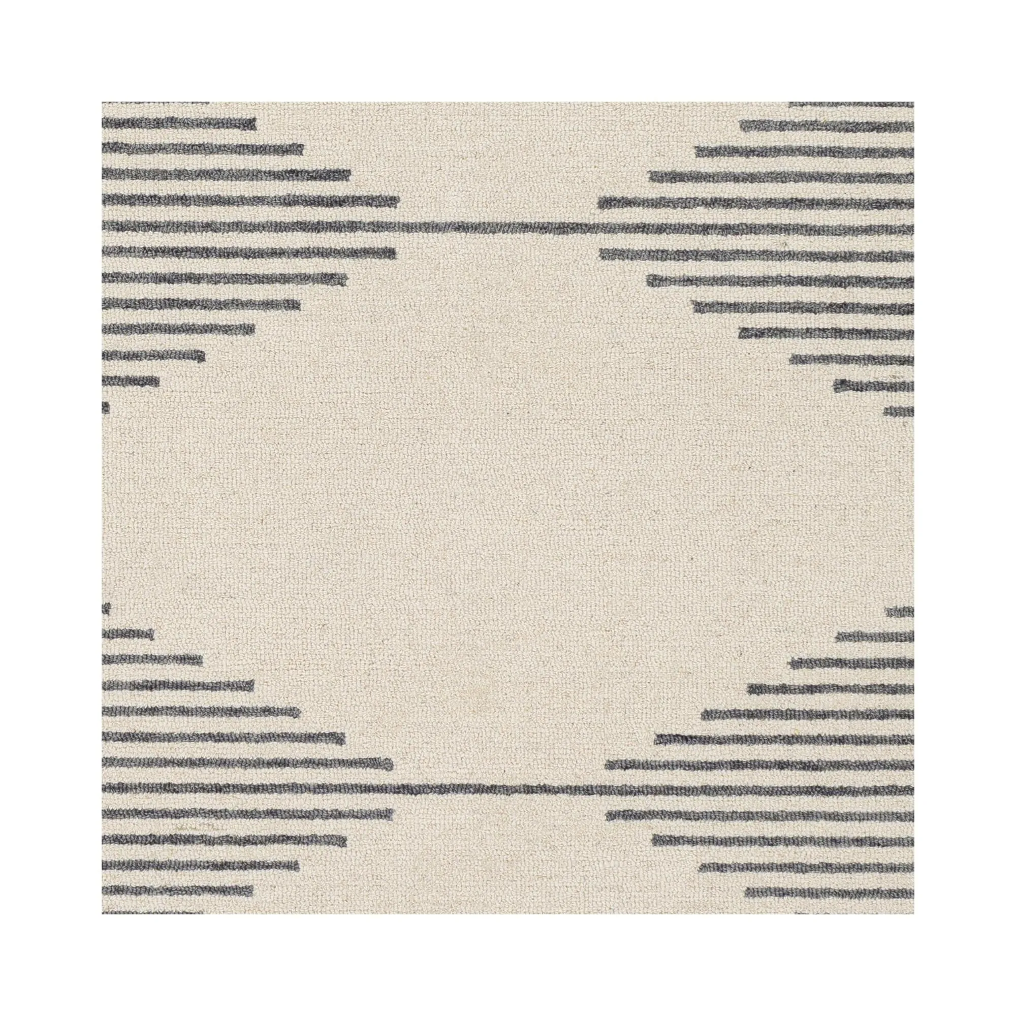 Livabliss Granada Minimalist Diamond Hand Tufted Area Rug