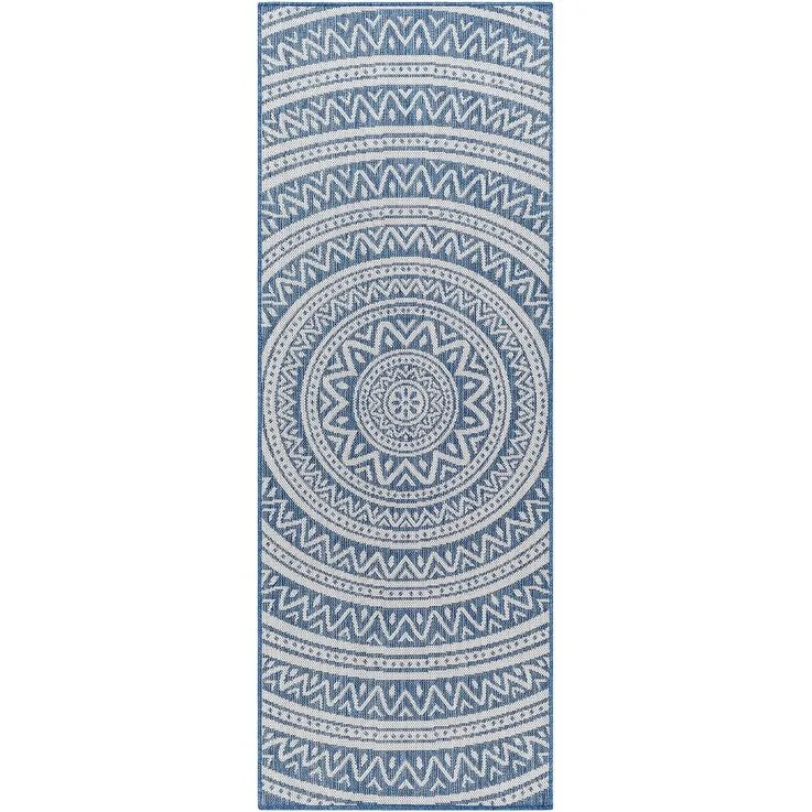 Livabliss Hurley Indoor/ Outdoor Mandala Area Rug
