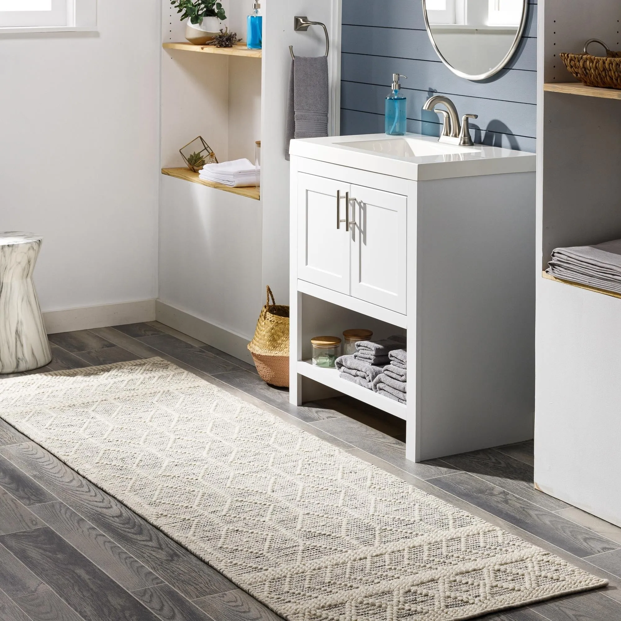 Livabliss Hygge Bohemian Diamond Hand Woven Area Rug