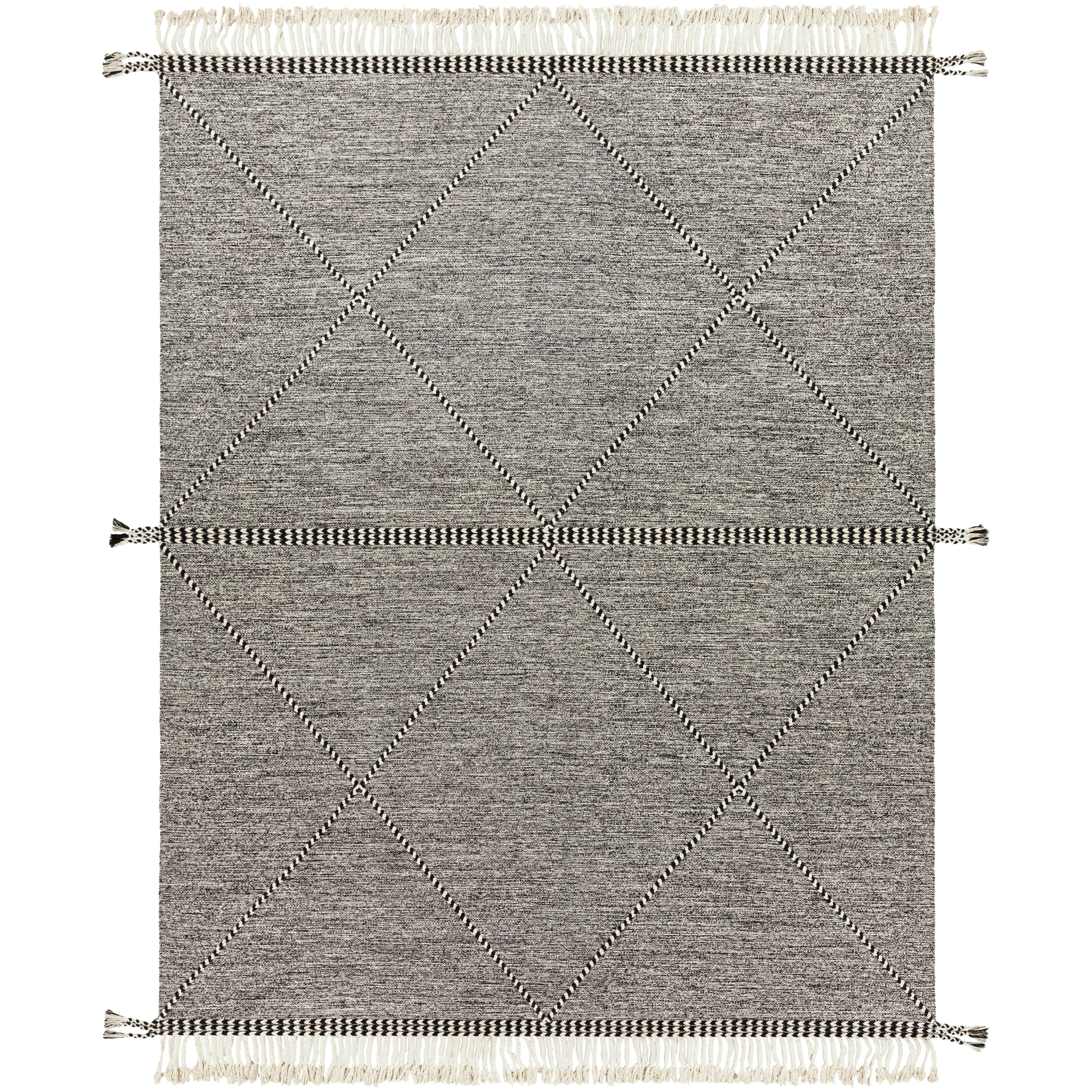 Livabliss Jackston Handmade Boho Tassel Cotton Area Rug