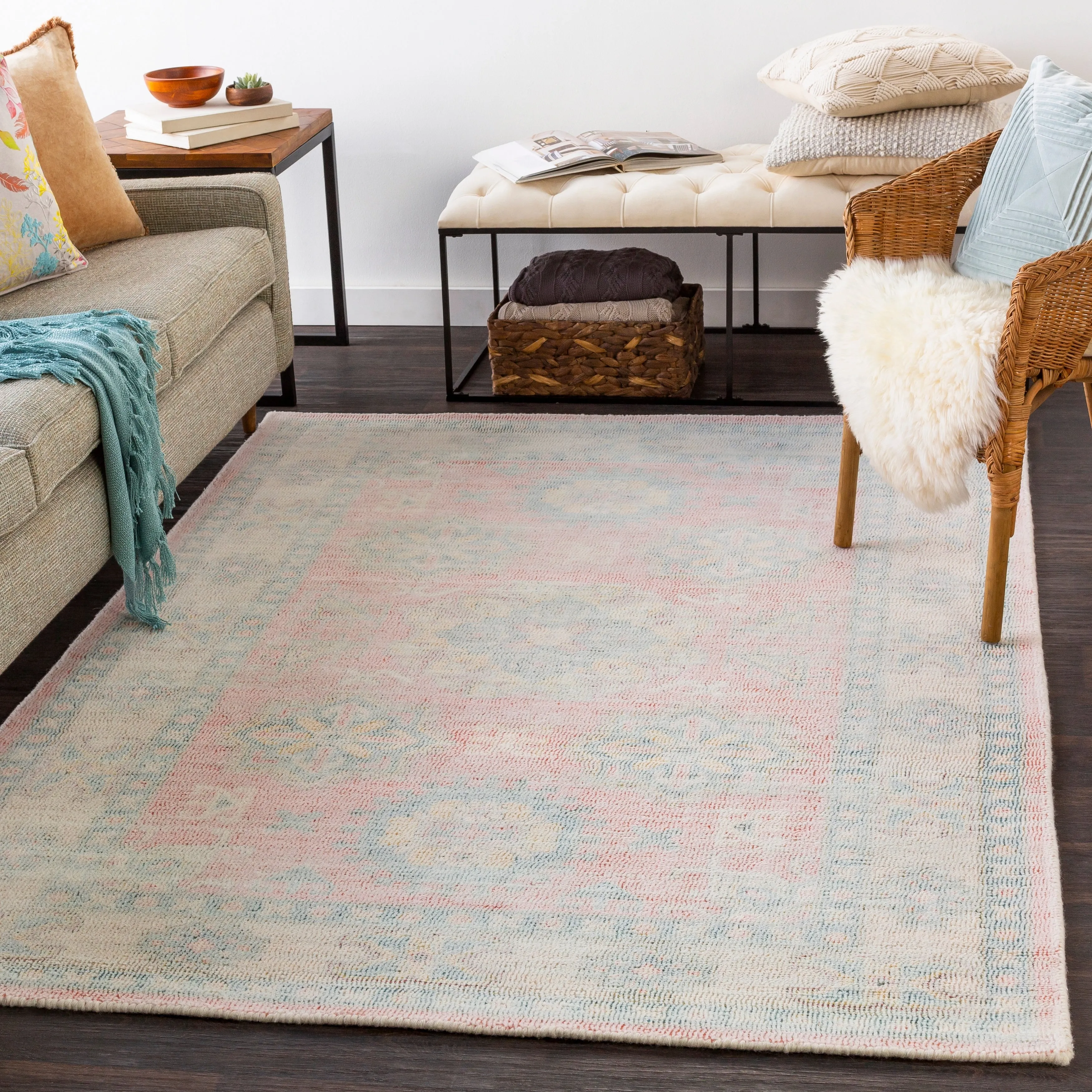 Livabliss Lainey Handmade Medallion Wool Area Rug