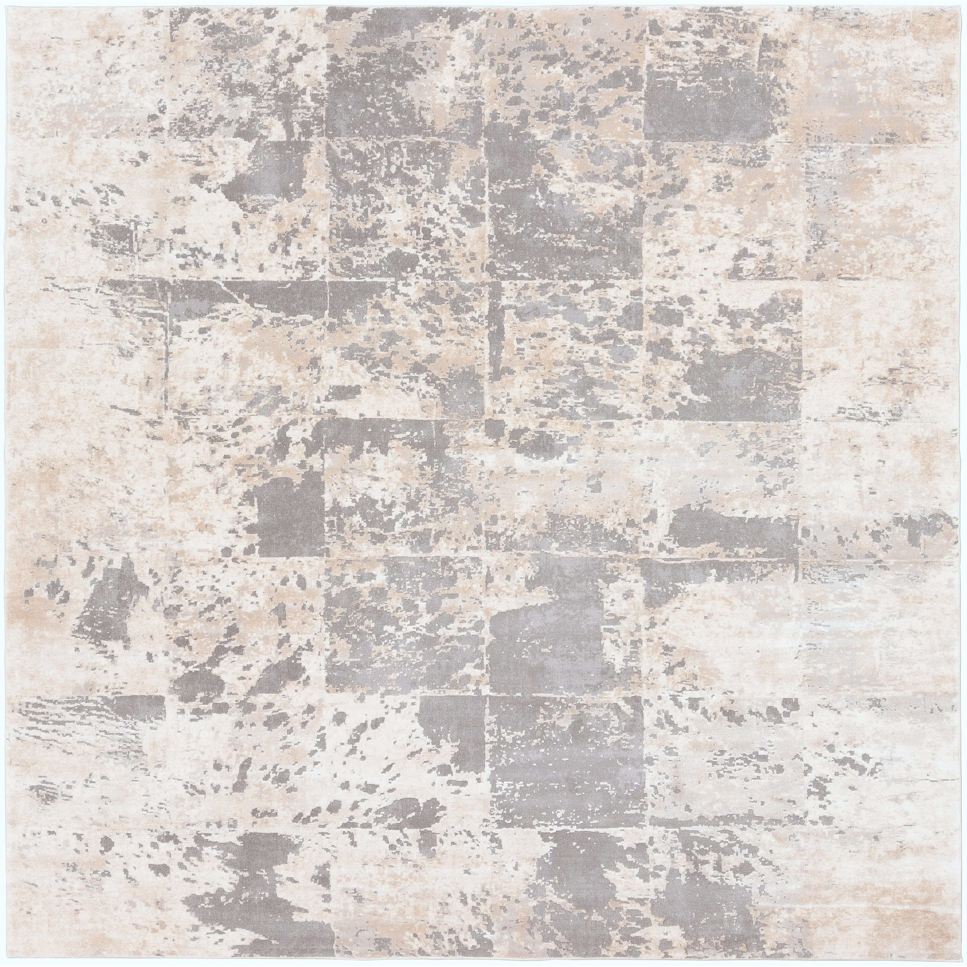 Livabliss Lhamo Contemporary Block Area Rug