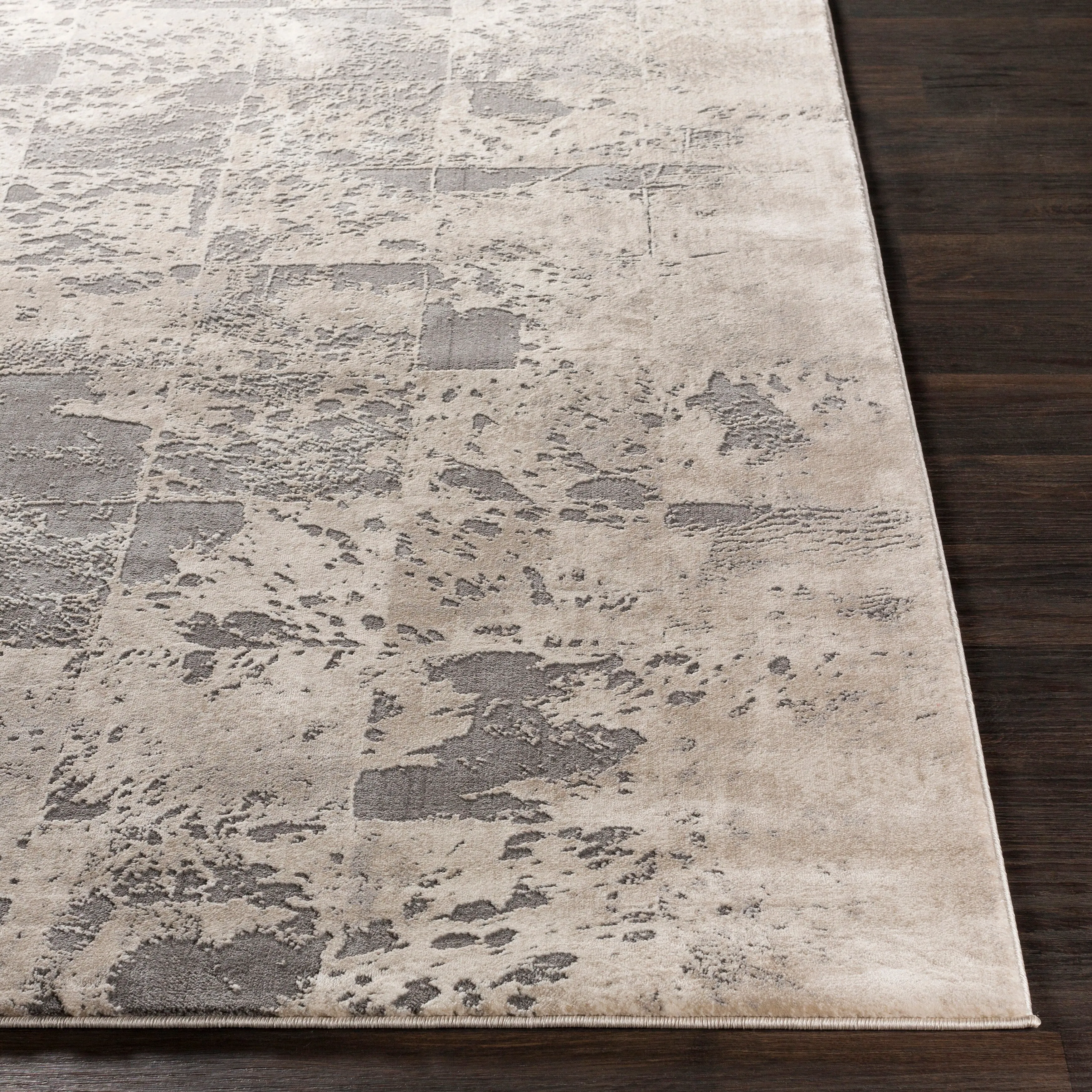 Livabliss Lhamo Contemporary Block Area Rug