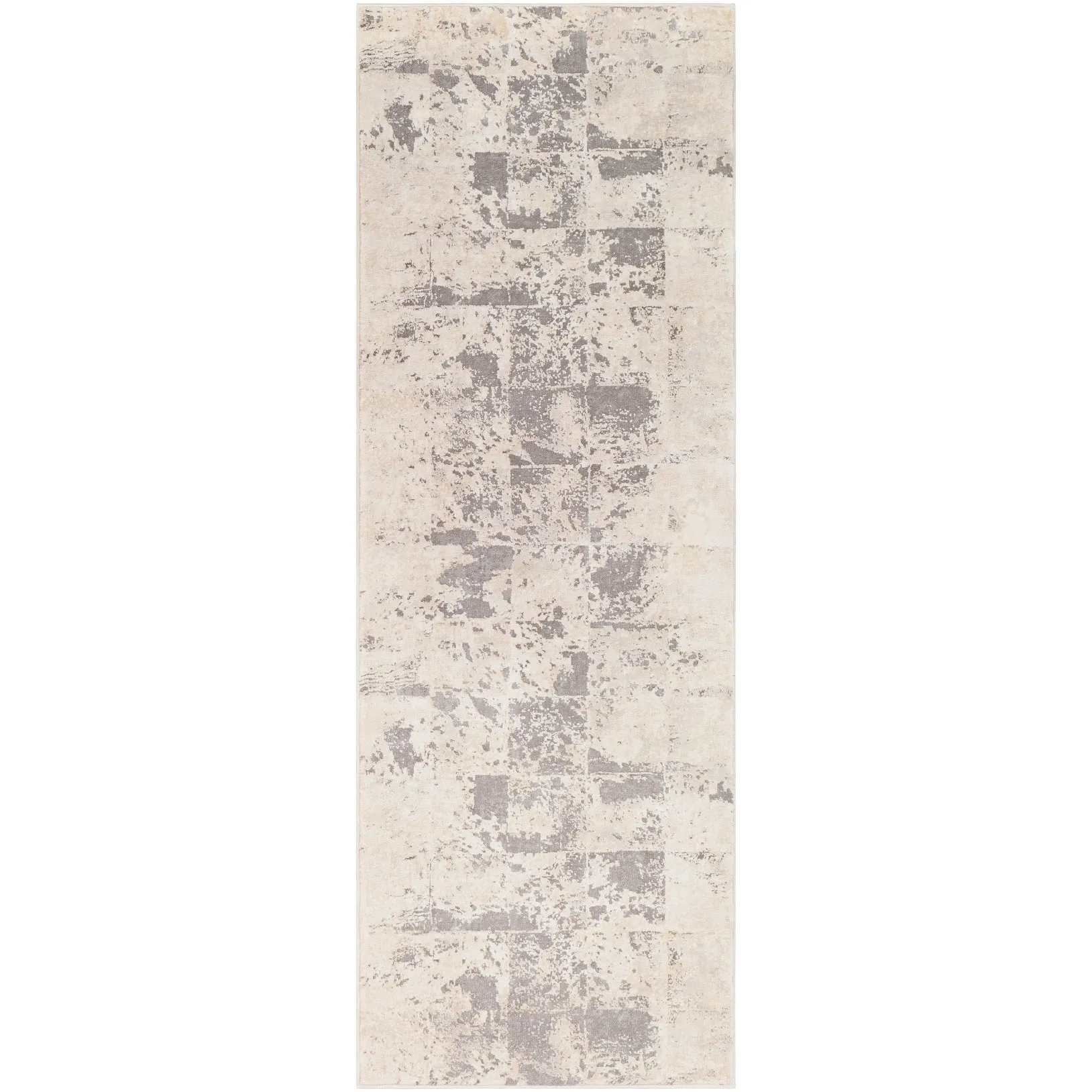 Livabliss Lhamo Contemporary Block Area Rug