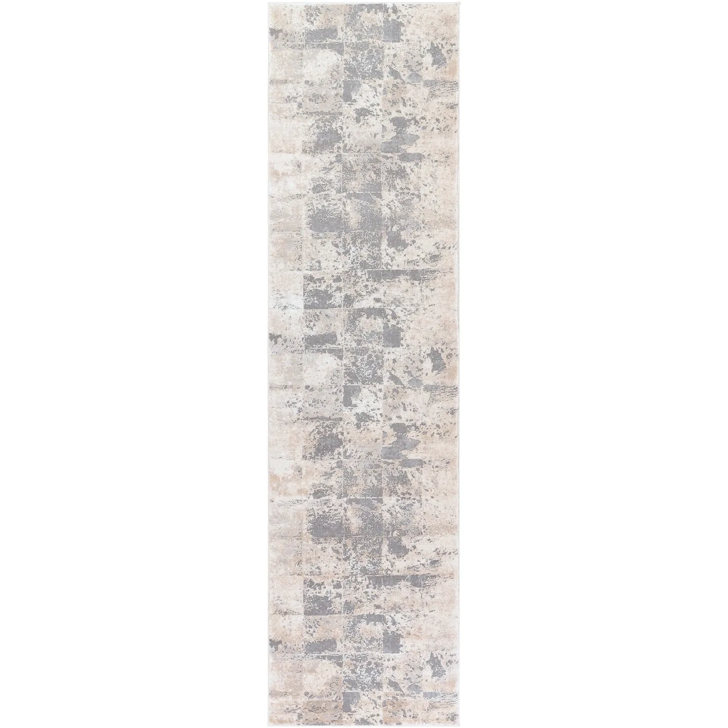 Livabliss Lhamo Contemporary Block Area Rug