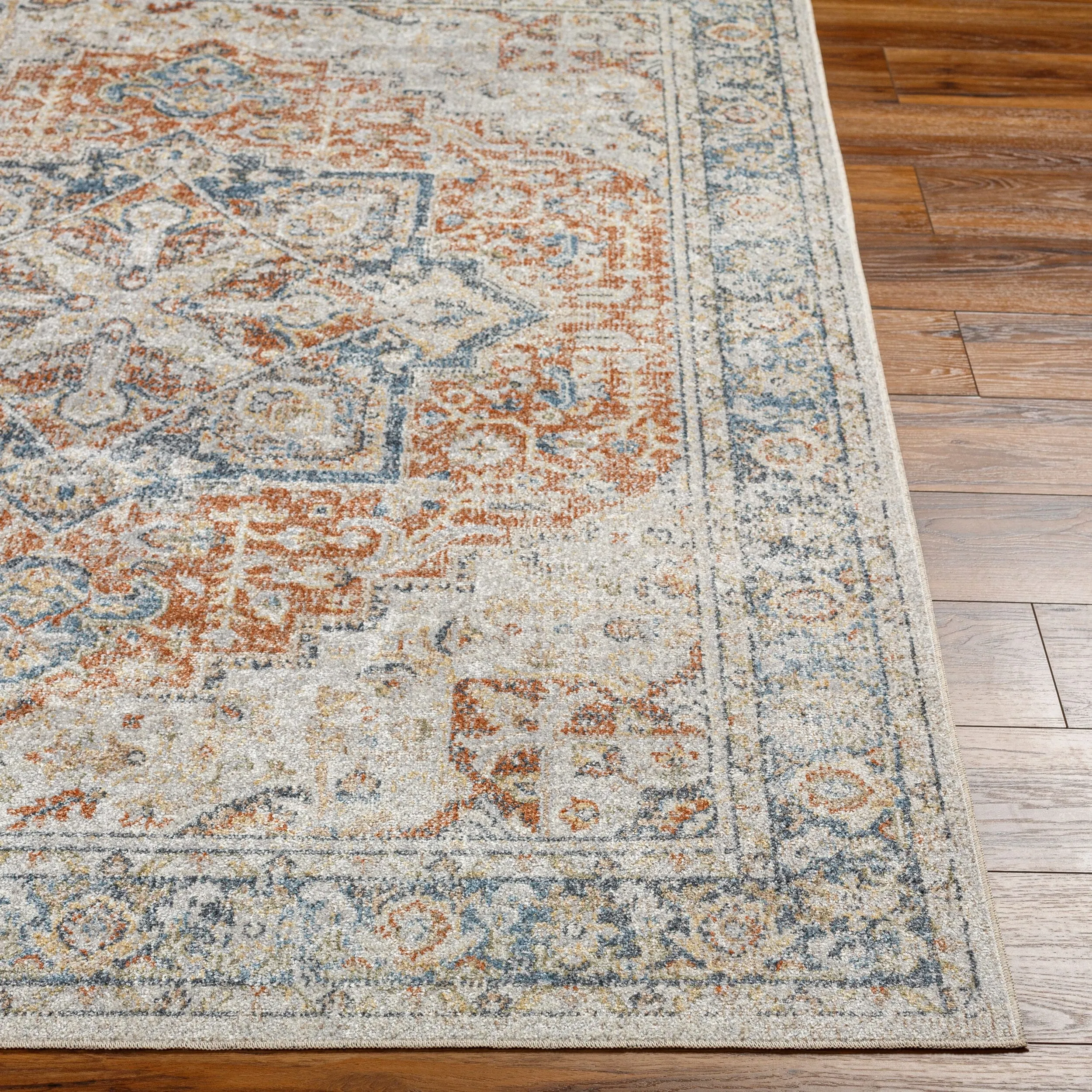 Livabliss Lillian Machine Washable Medallion Area Rug