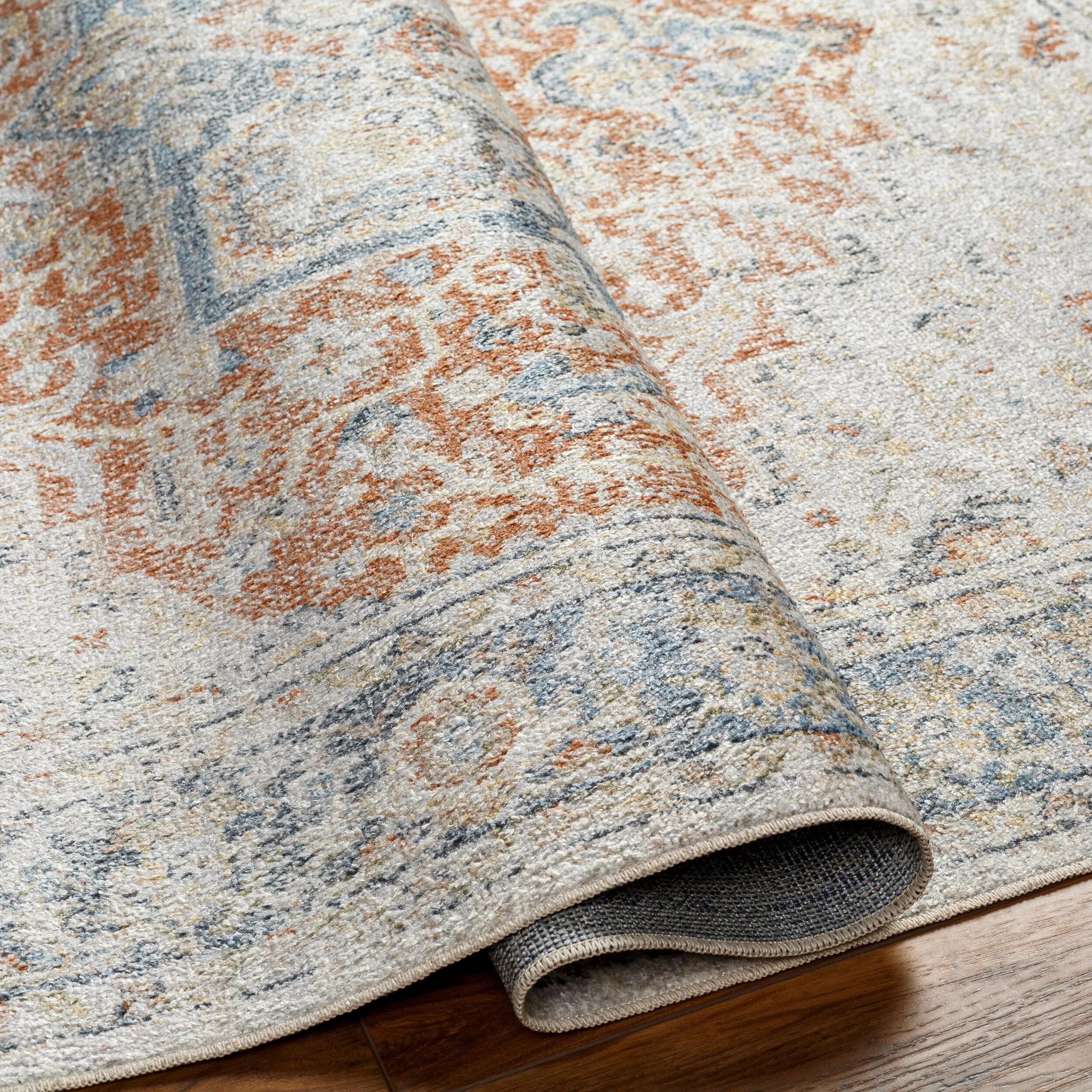 Livabliss Lillian Machine Washable Medallion Area Rug