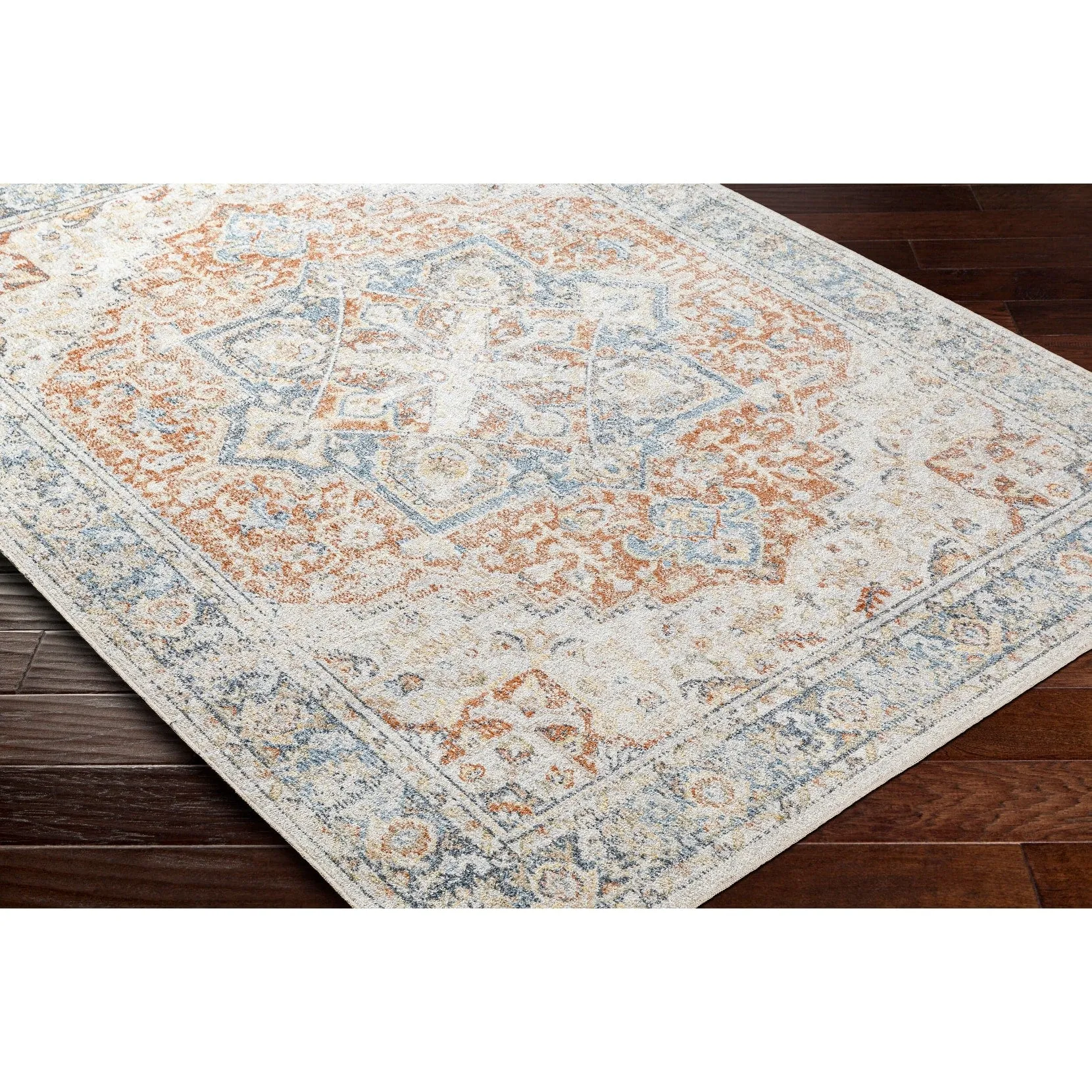 Livabliss Lillian Machine Washable Medallion Area Rug