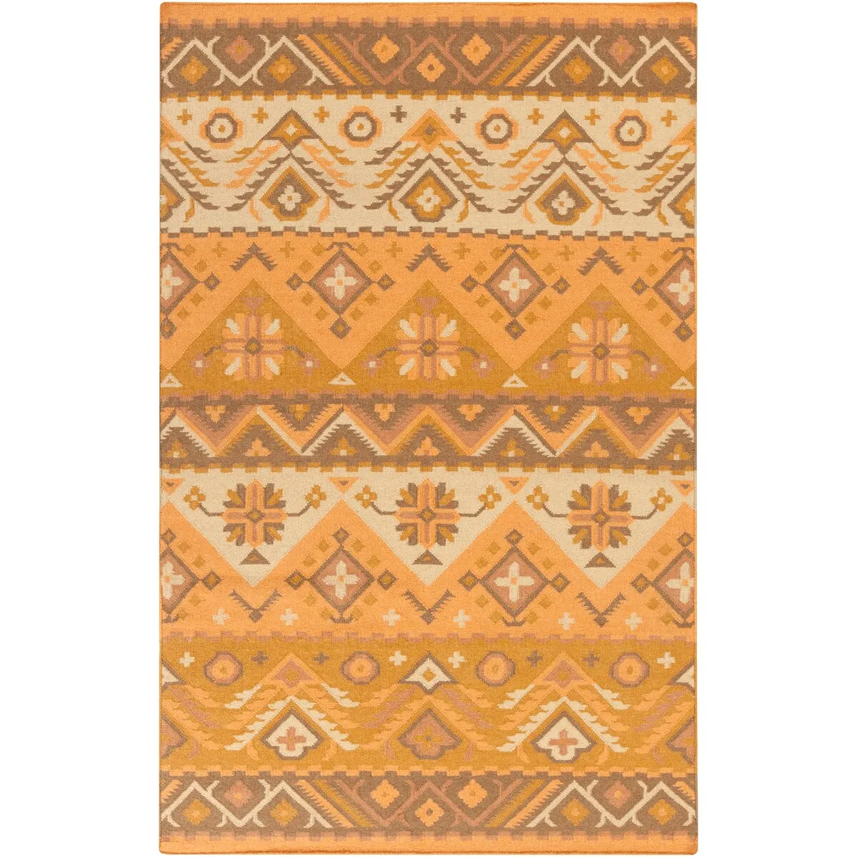 Livabliss Louise Handmade Southwestern Wool Flatweave Area Rug