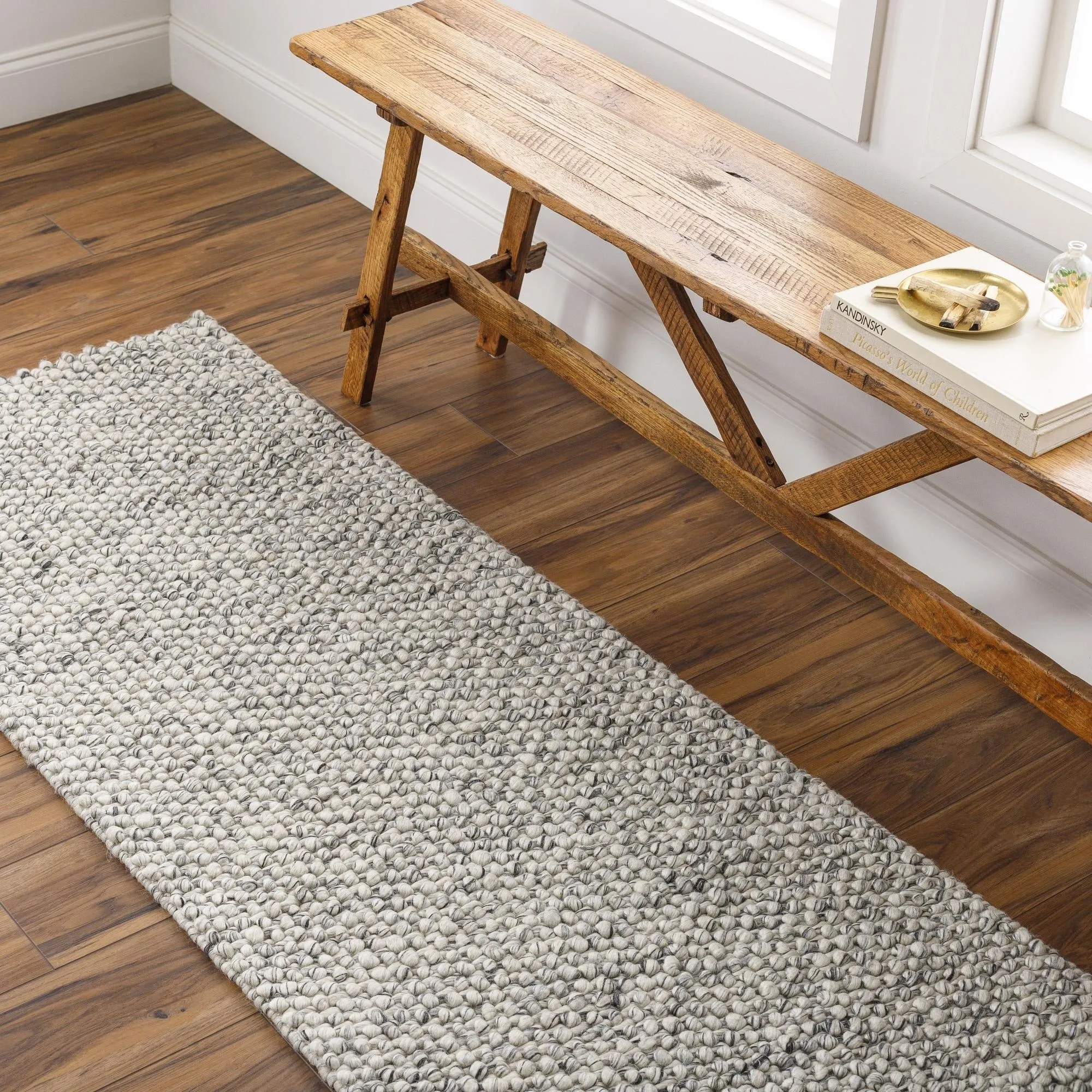 Livabliss Lucerne Scandinavian Geometric Hand Woven Area Rug
