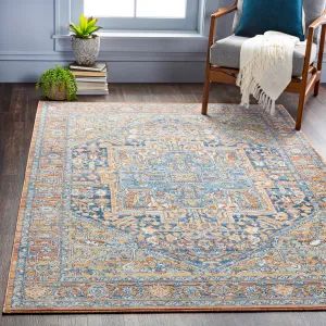 Livabliss Lupina Indoor/ Outdoor Traditional Medallion Area Rug