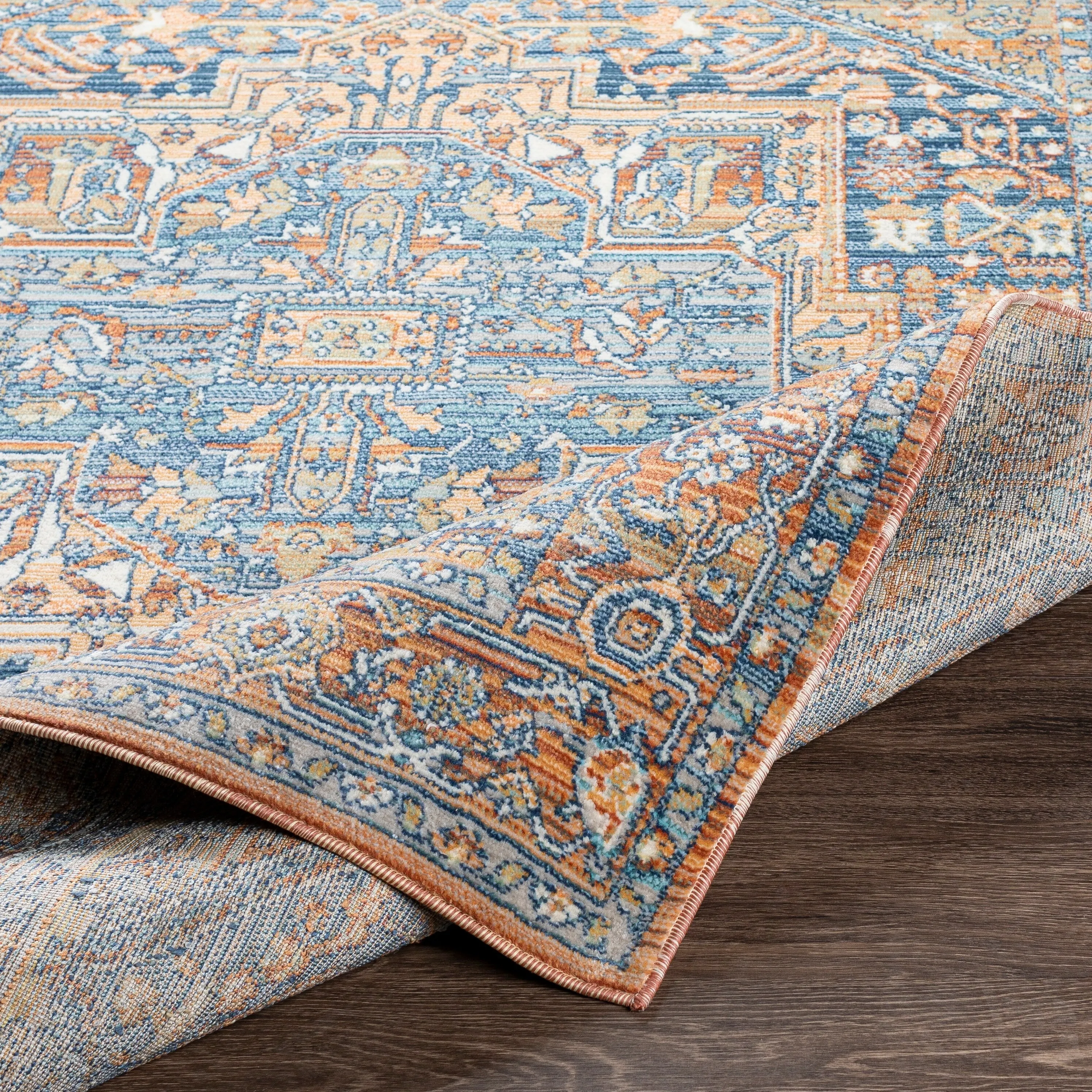 Livabliss Lupina Indoor/ Outdoor Traditional Medallion Area Rug