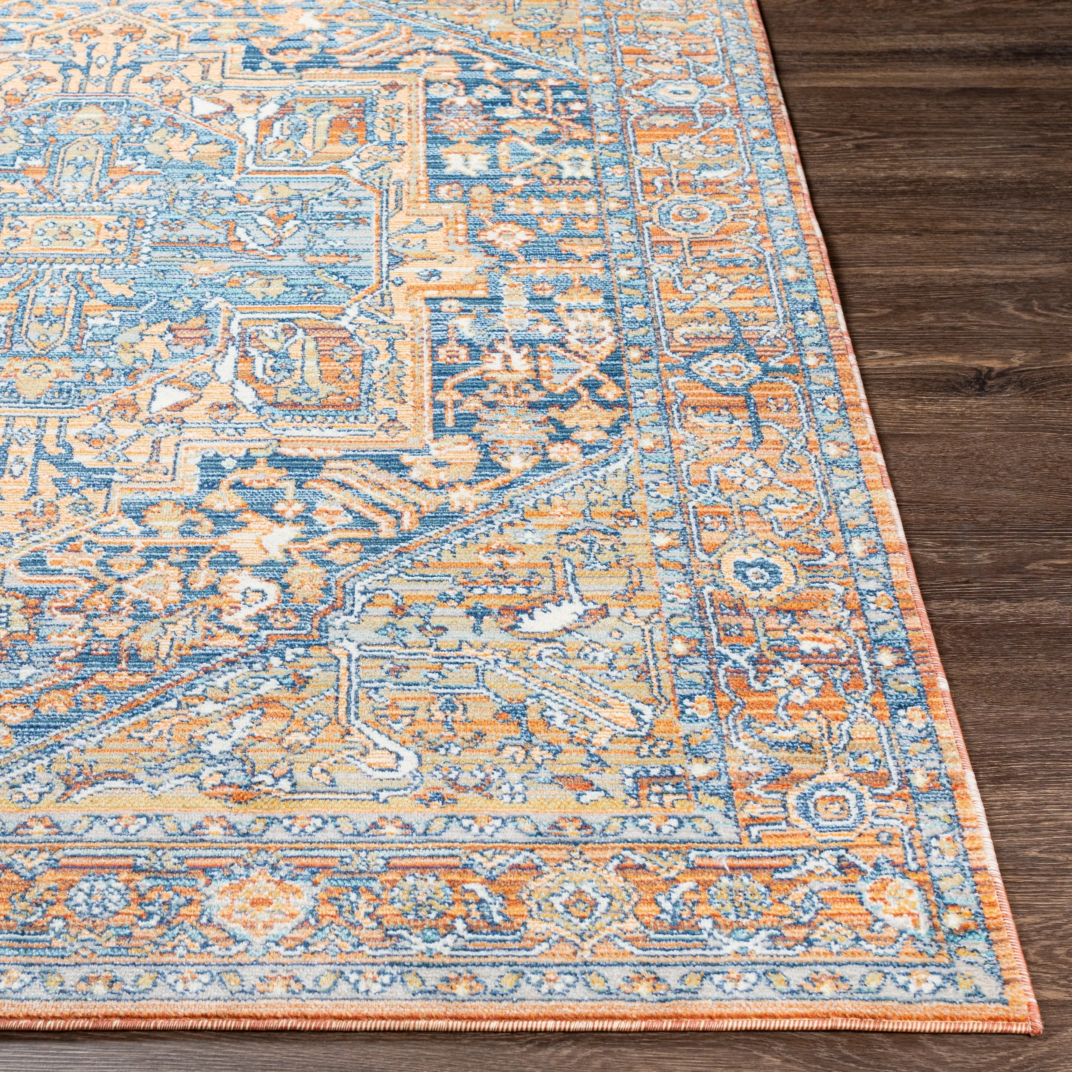 Livabliss Lupina Indoor/ Outdoor Traditional Medallion Area Rug