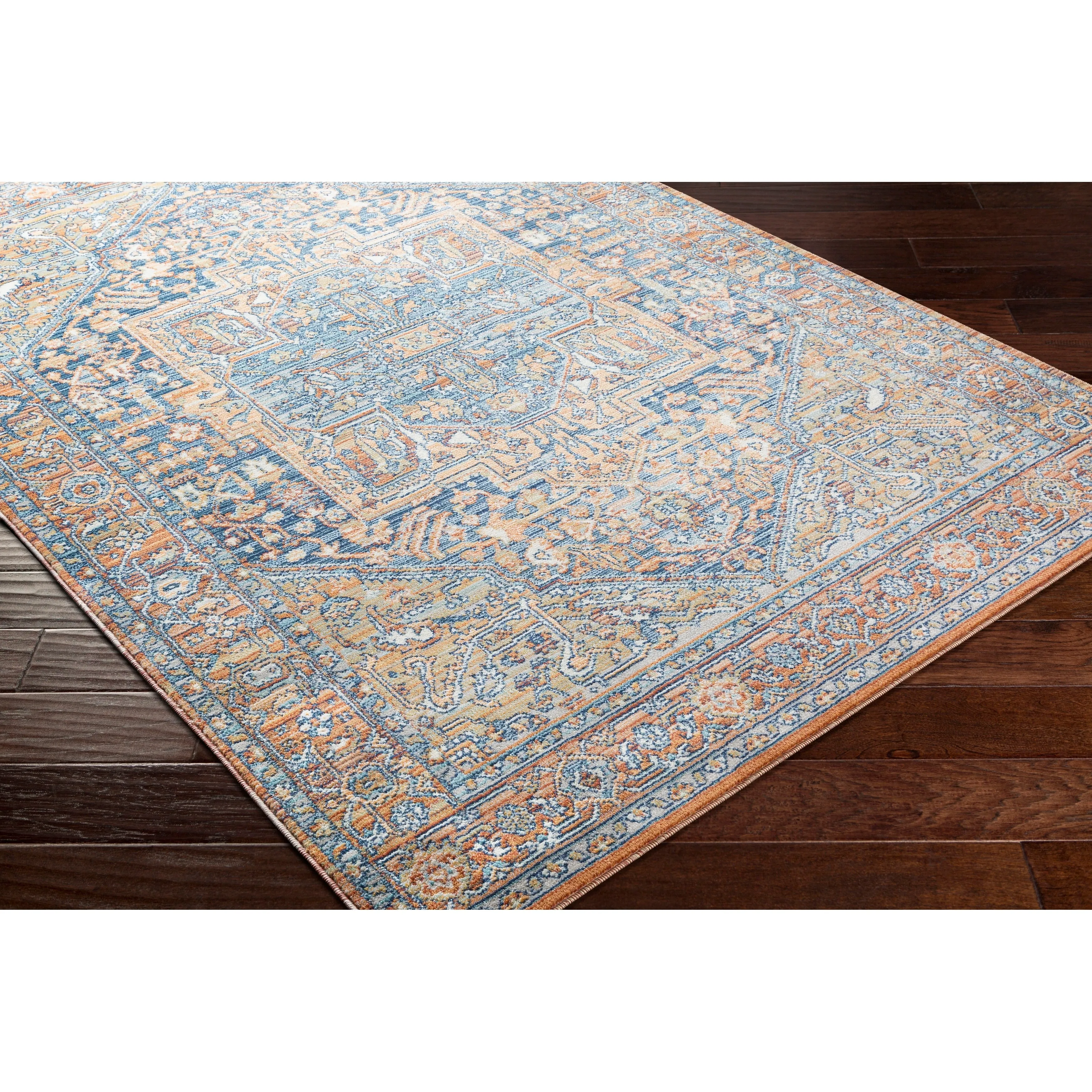 Livabliss Lupina Indoor/ Outdoor Traditional Medallion Area Rug