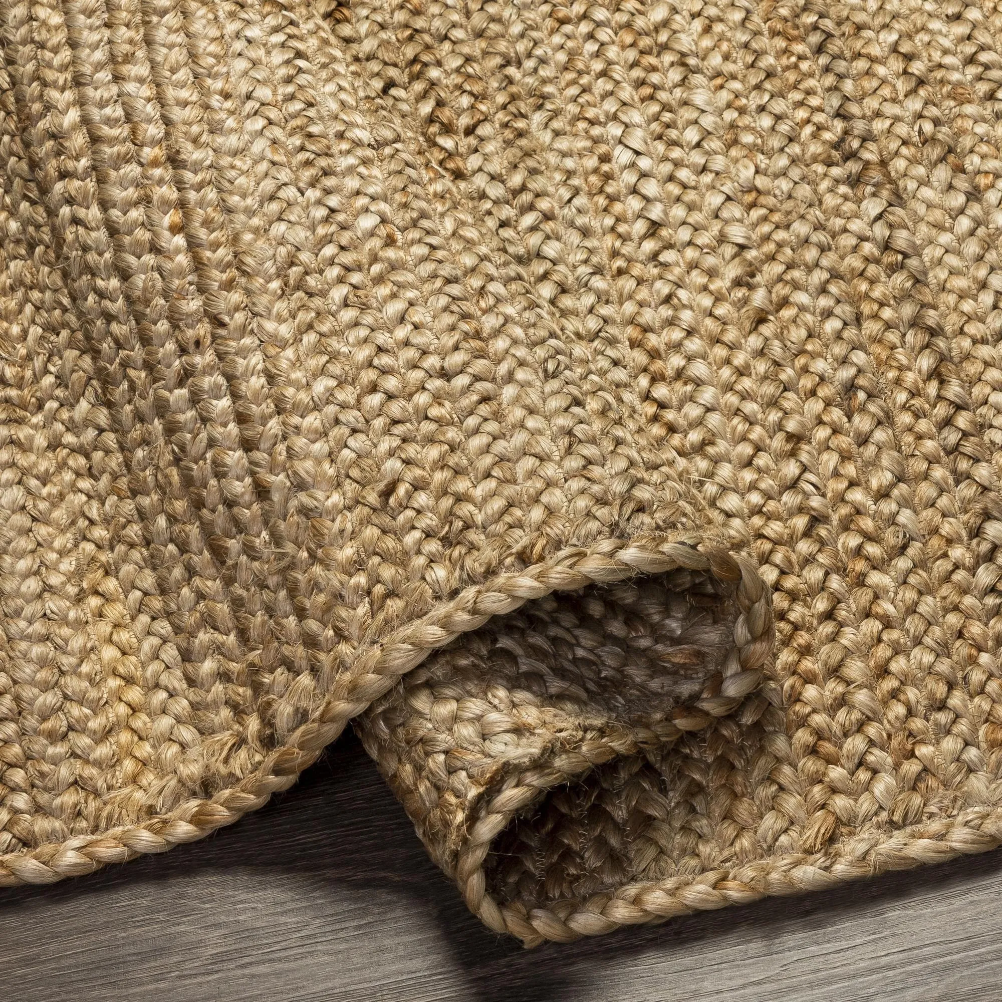 Livabliss Natural Braids Country Solid Area Rug