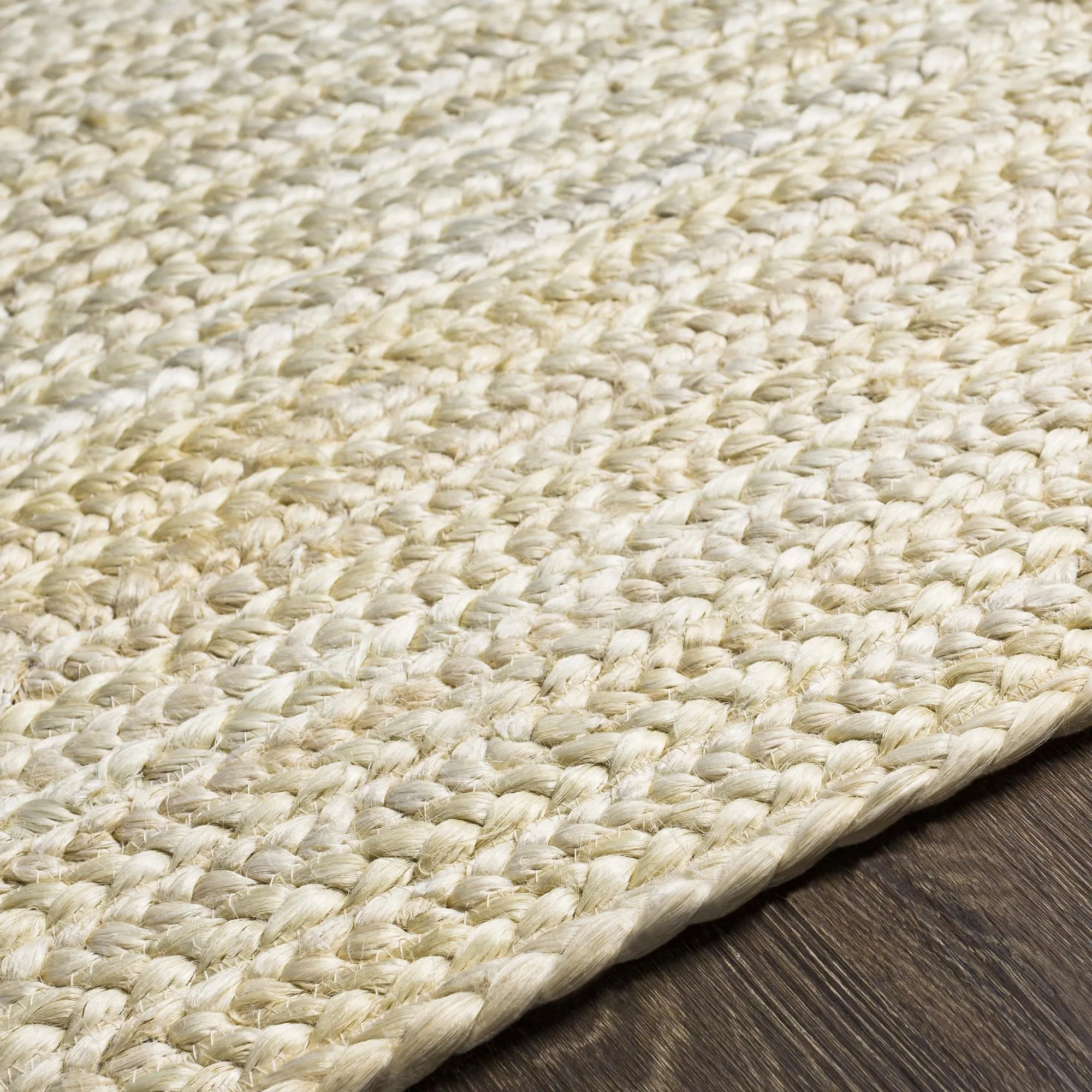 Livabliss Natural Braids Country Solid Area Rug