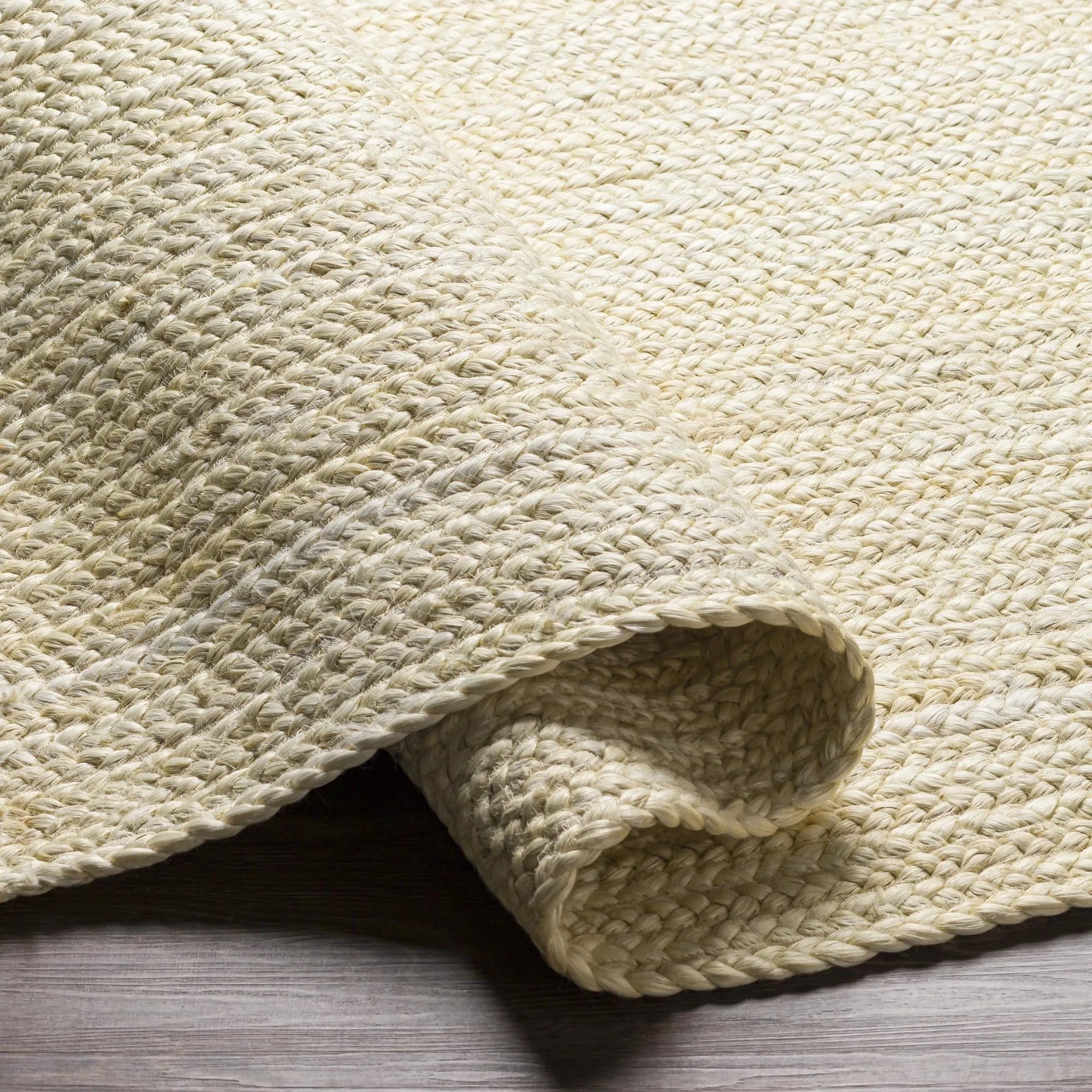 Livabliss Natural Braids Country Solid Area Rug