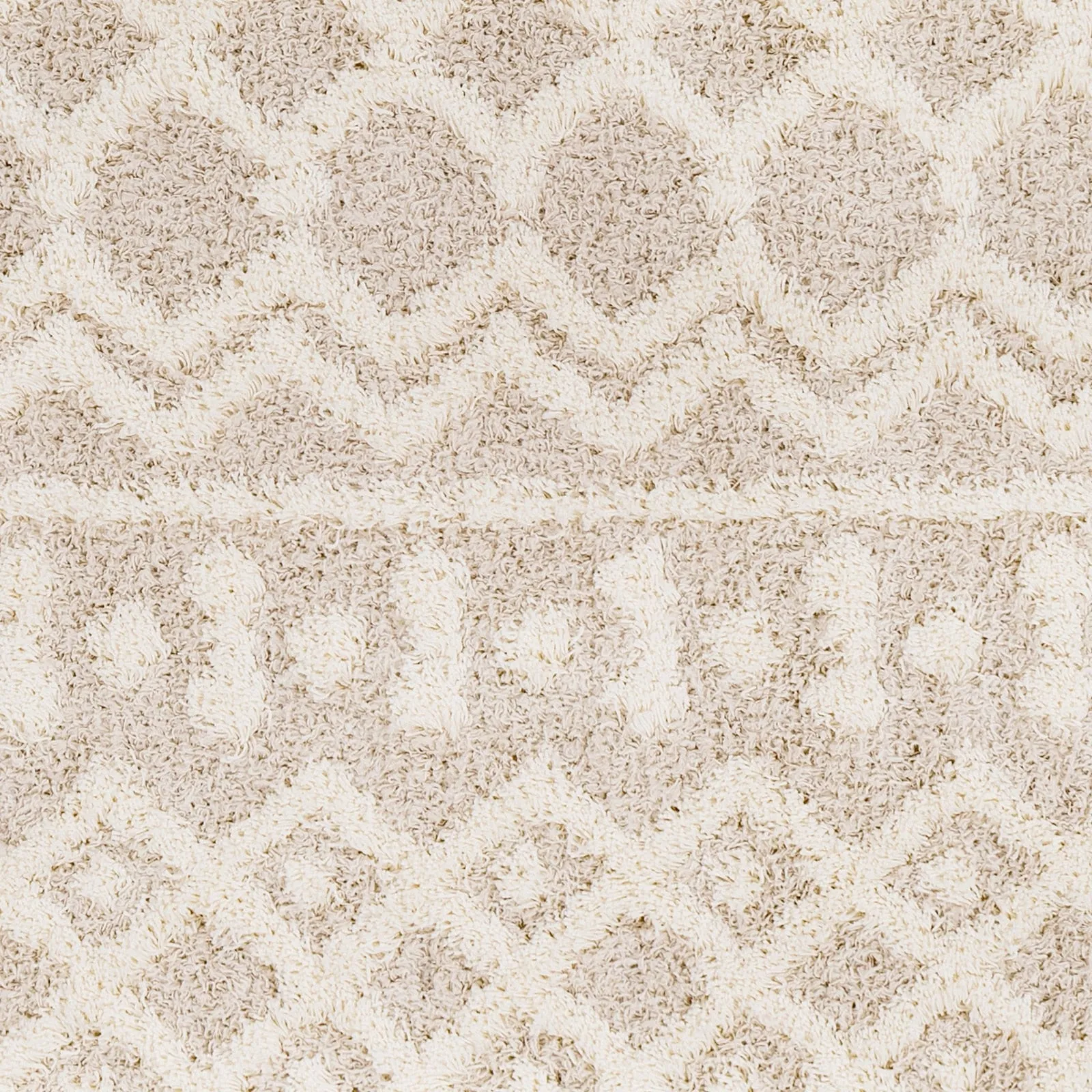 Livabliss Newton Geometric Moroccan Trellis Shag Area Rug