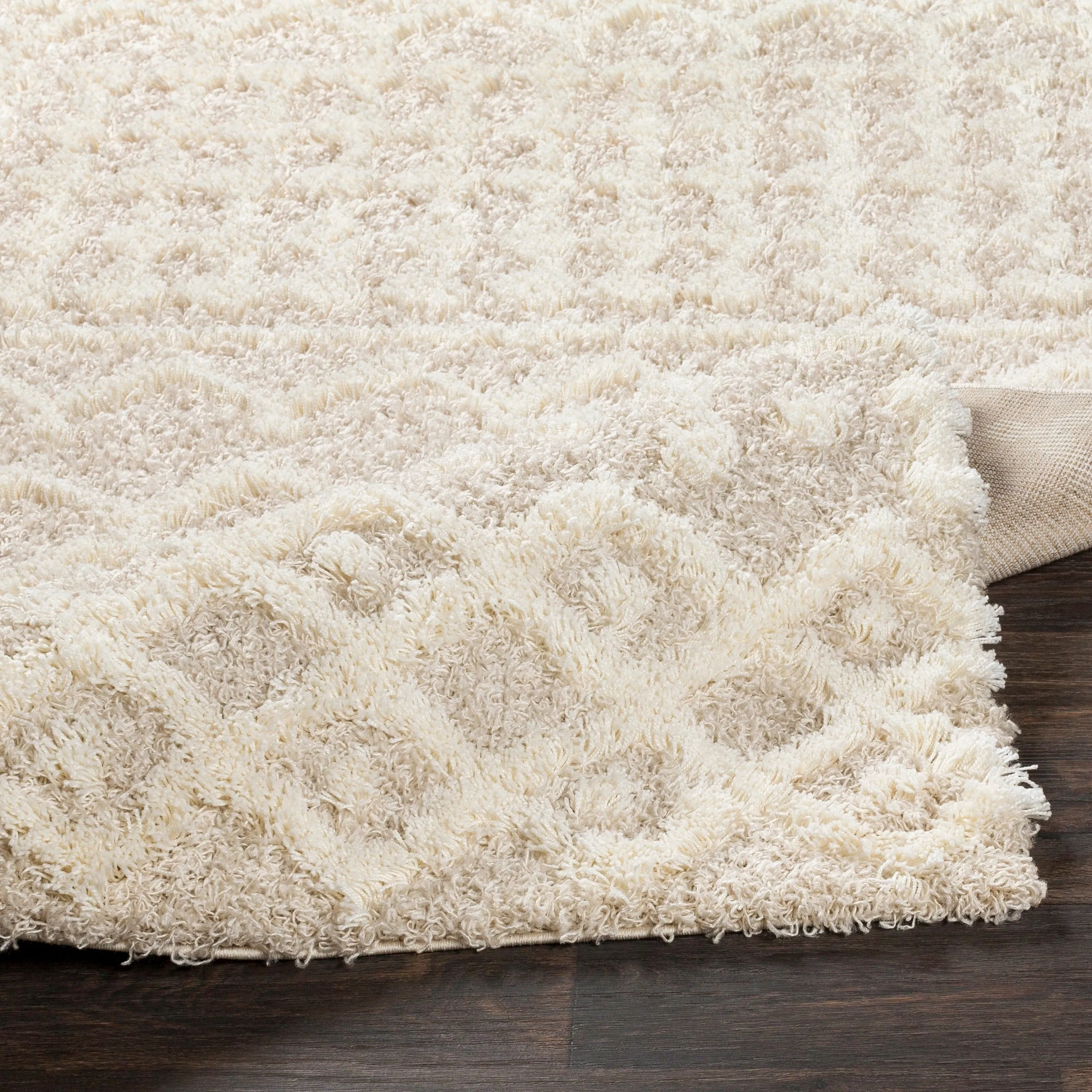 Livabliss Newton Geometric Moroccan Trellis Shag Area Rug