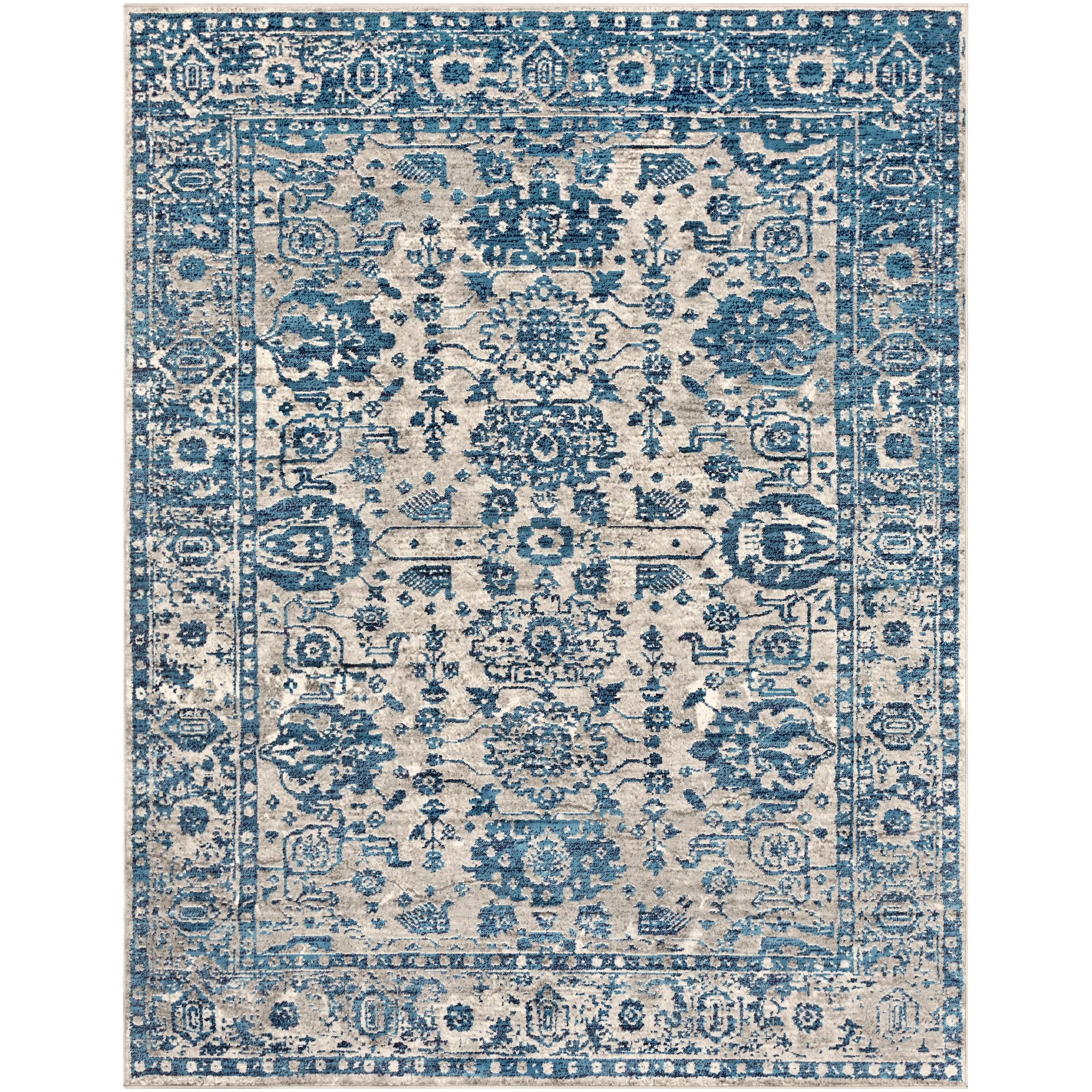 Livabliss Reimes Distressed Traditional Area Rug