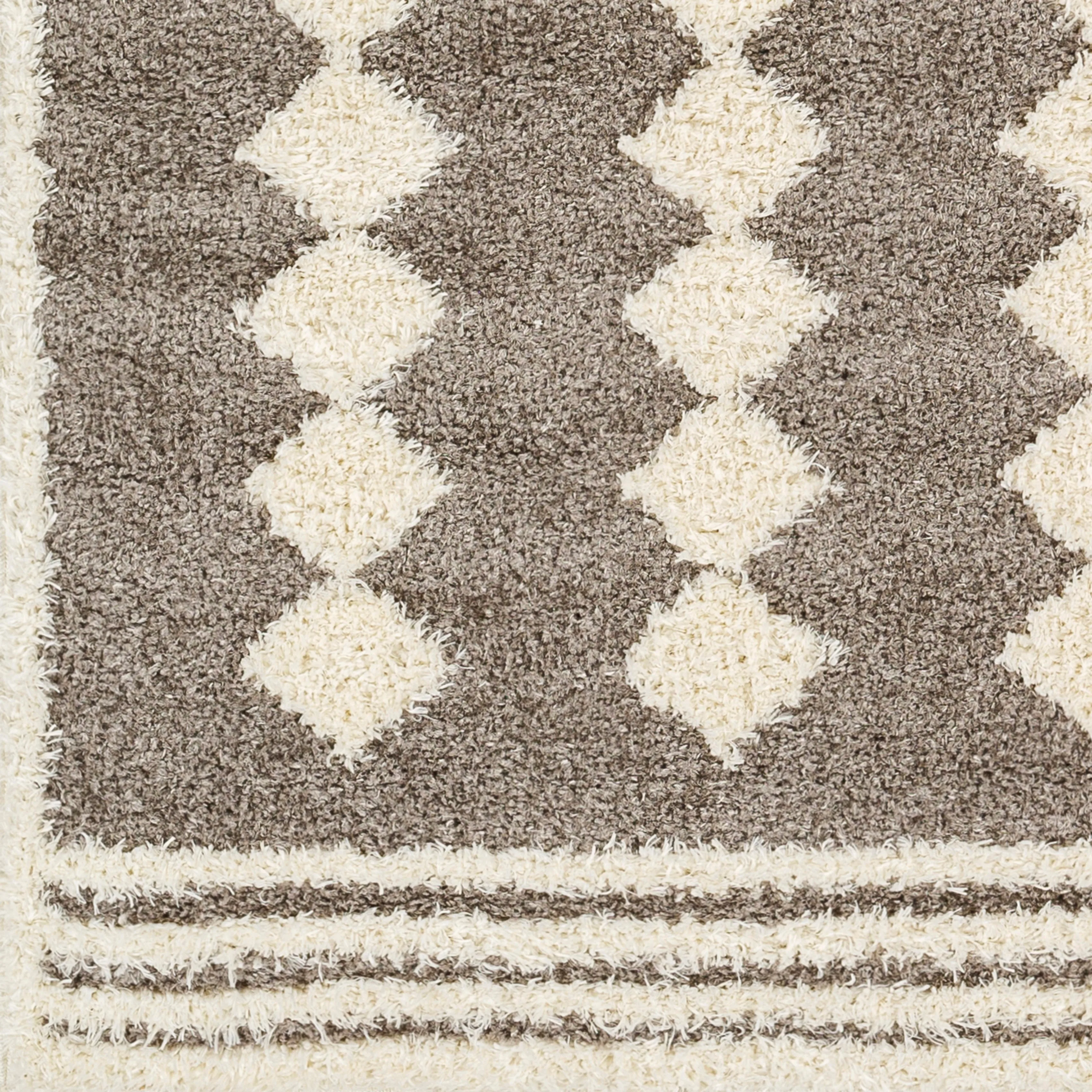 Livabliss Rodos Modern Diamond Plush Area Rug