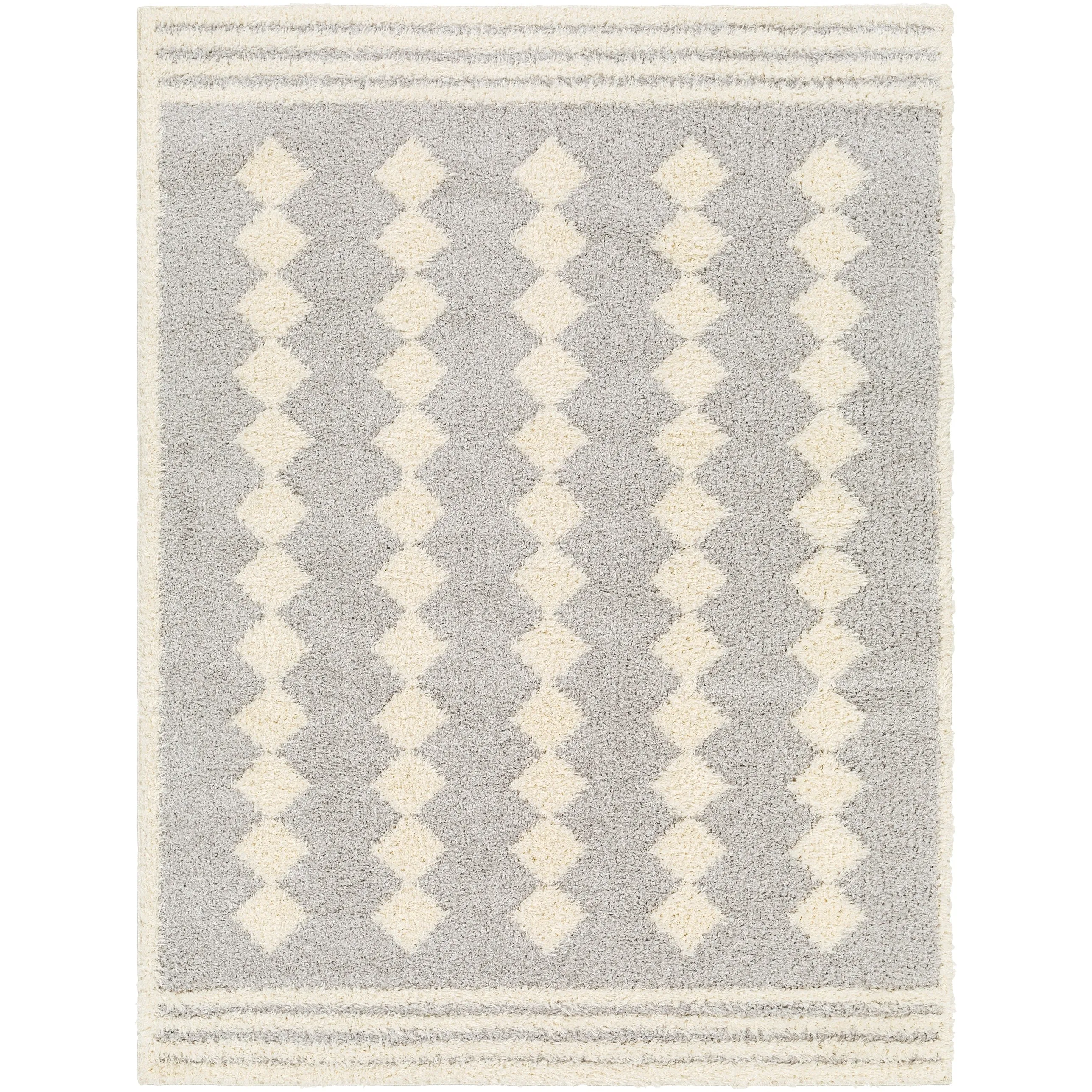 Livabliss Rodos Modern Diamond Plush Area Rug