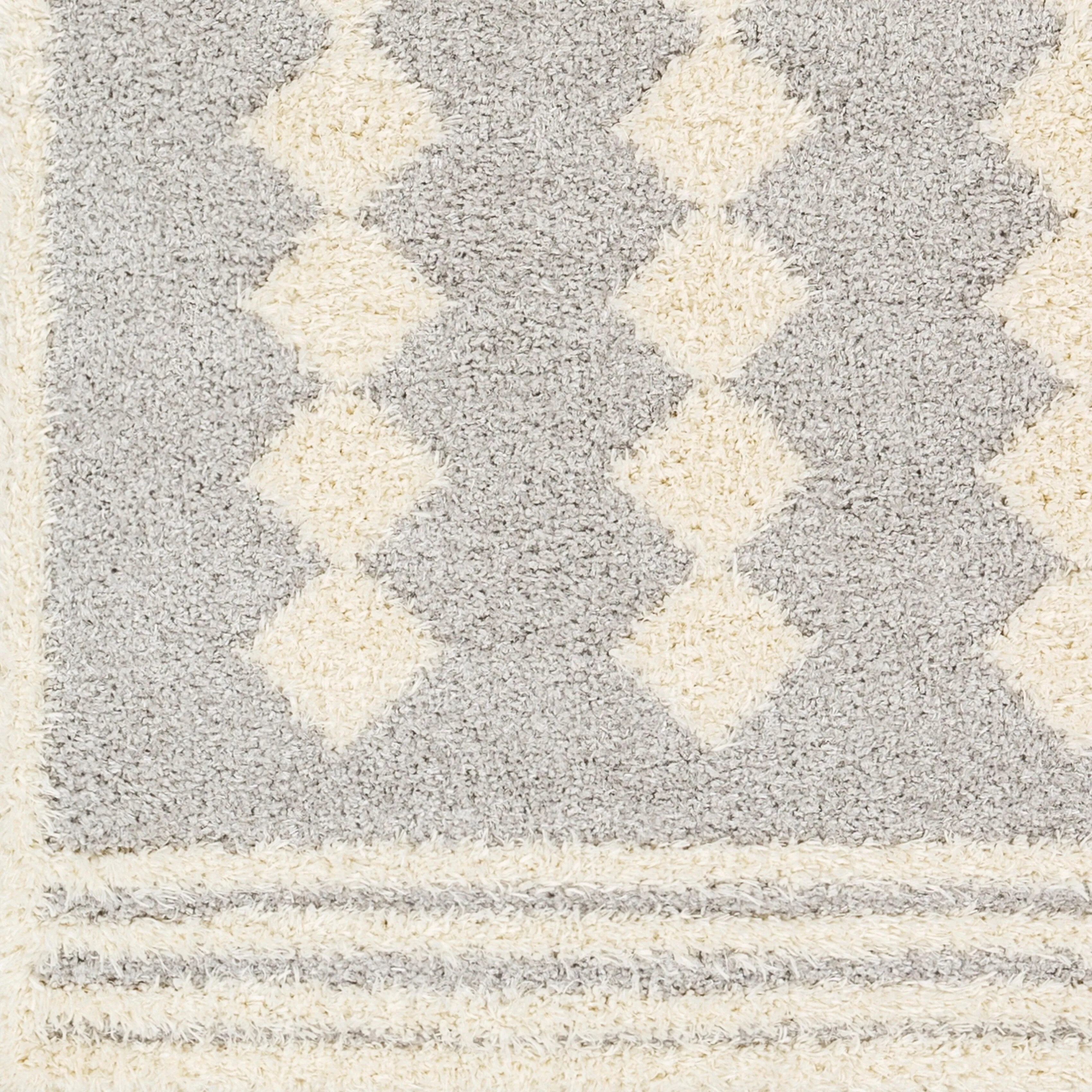 Livabliss Rodos Modern Diamond Plush Area Rug