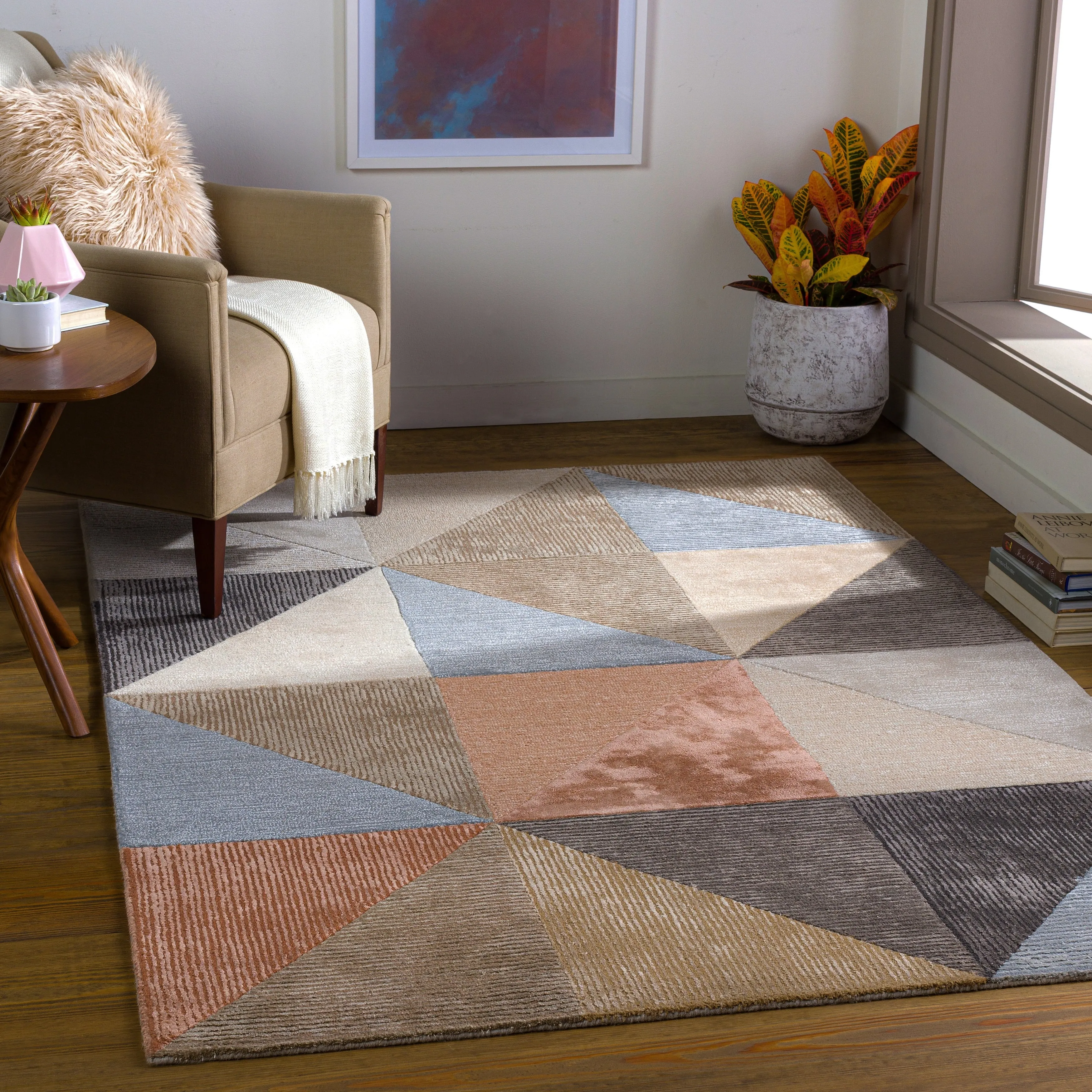 Livabliss Sefu Modern Patchwork Area Rug