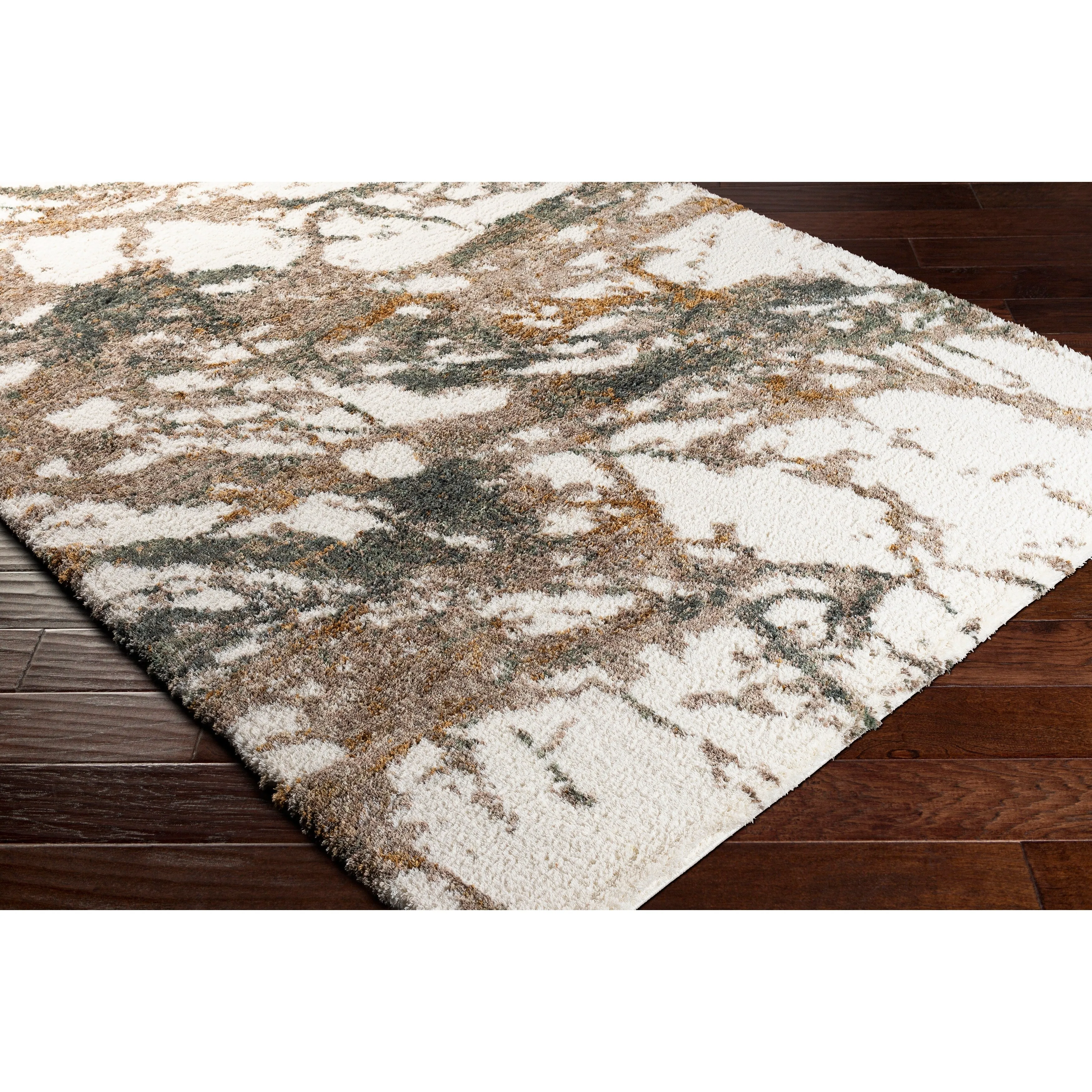 Livabliss Taryn Abstract Splatter Pattern Shag Area Rug