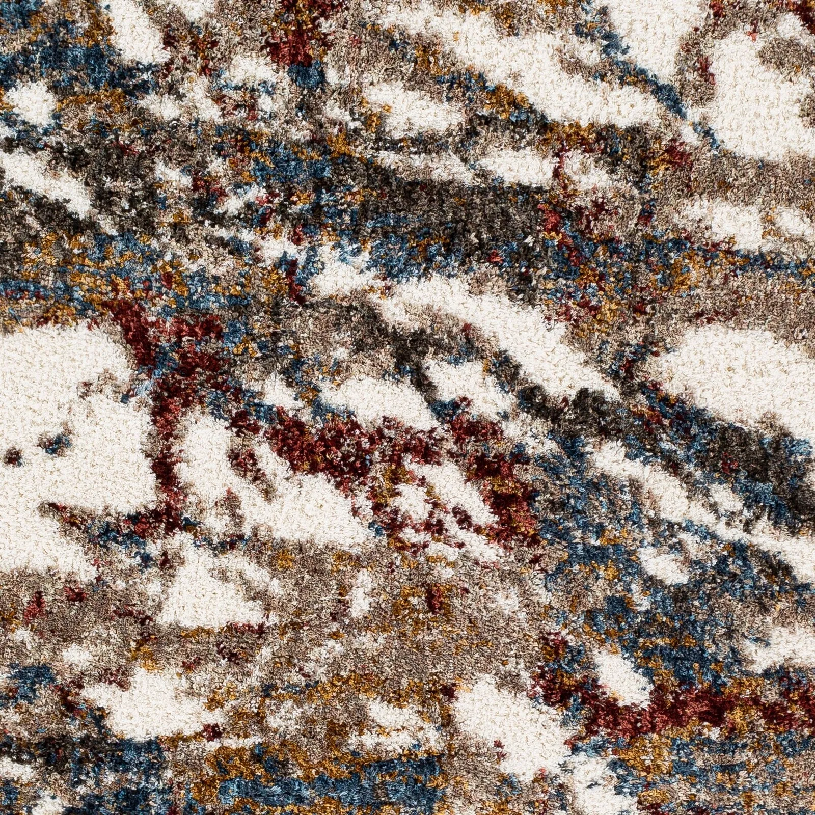 Livabliss Taryn Abstract Splatter Pattern Shag Area Rug