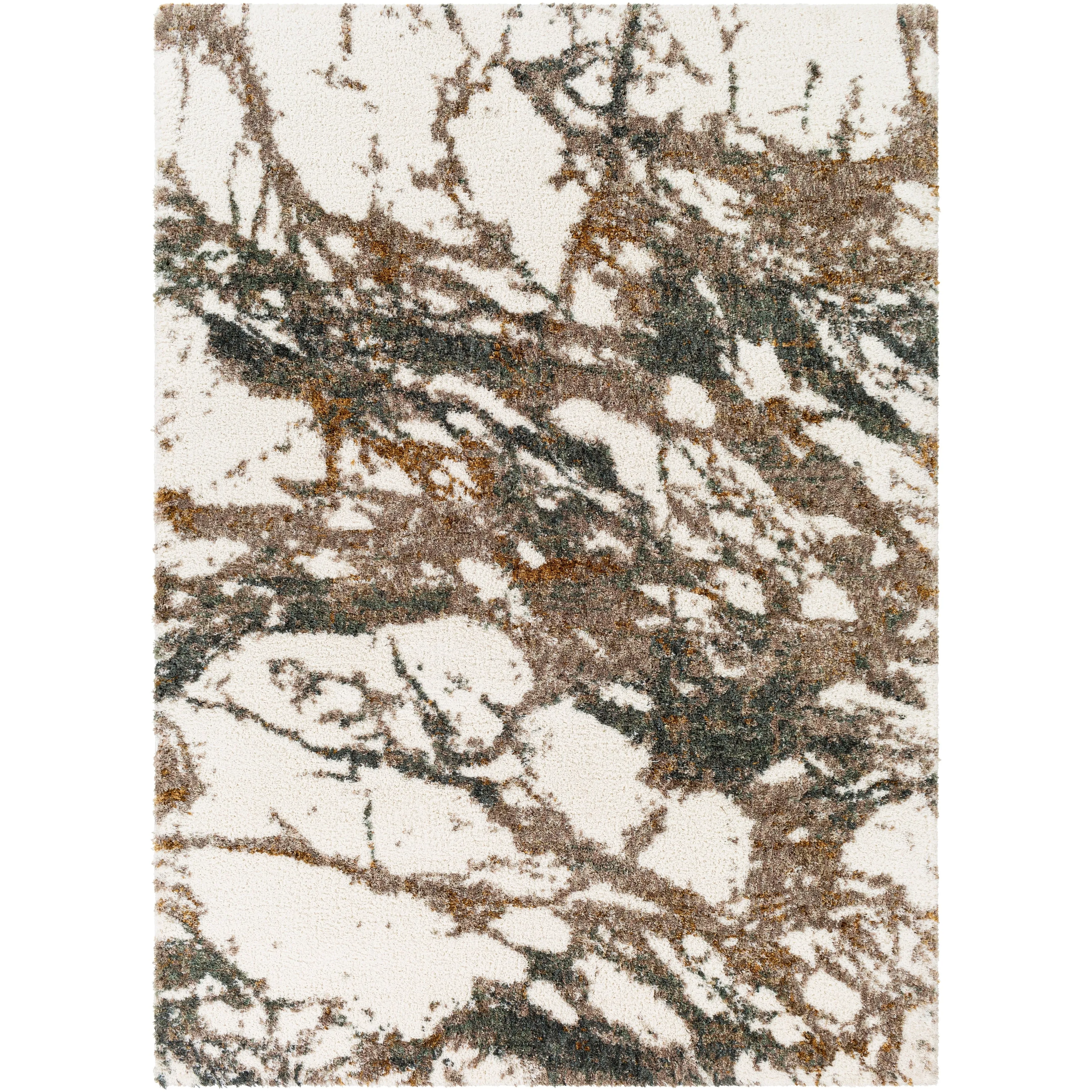 Livabliss Taryn Abstract Splatter Pattern Shag Area Rug