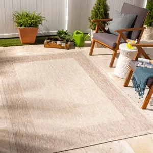 Livabliss Tuareg Outdoor Border Modern Area Rug