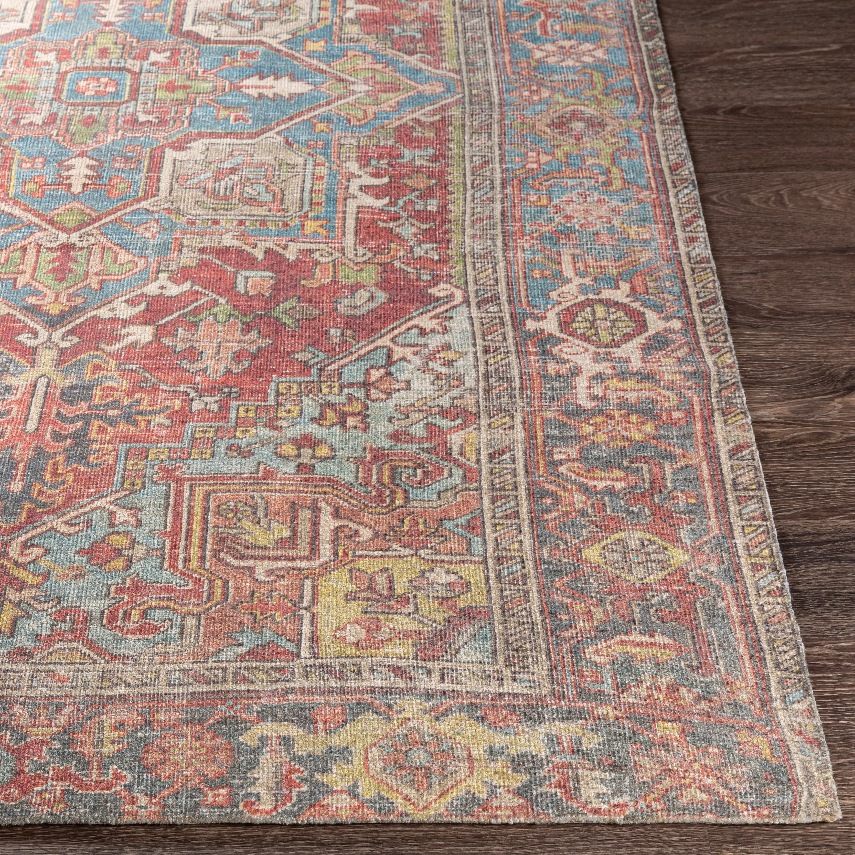 Livabliss Tunkana Handmade Printed Medallion Area Rug